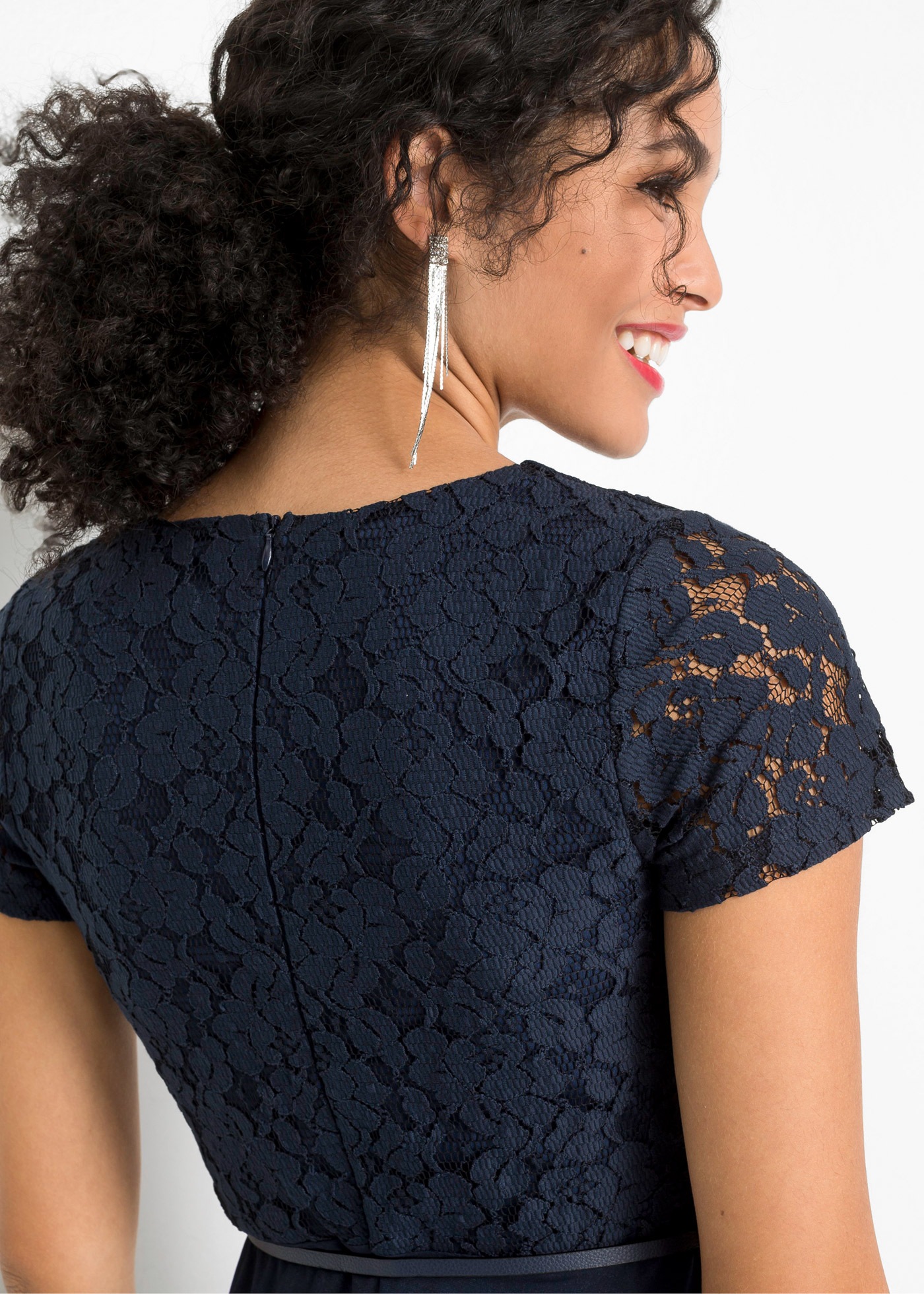 Thumbnail - bonprix Minikleid festlicher Stil, mit kurzem Arm, ausgestellte Passform