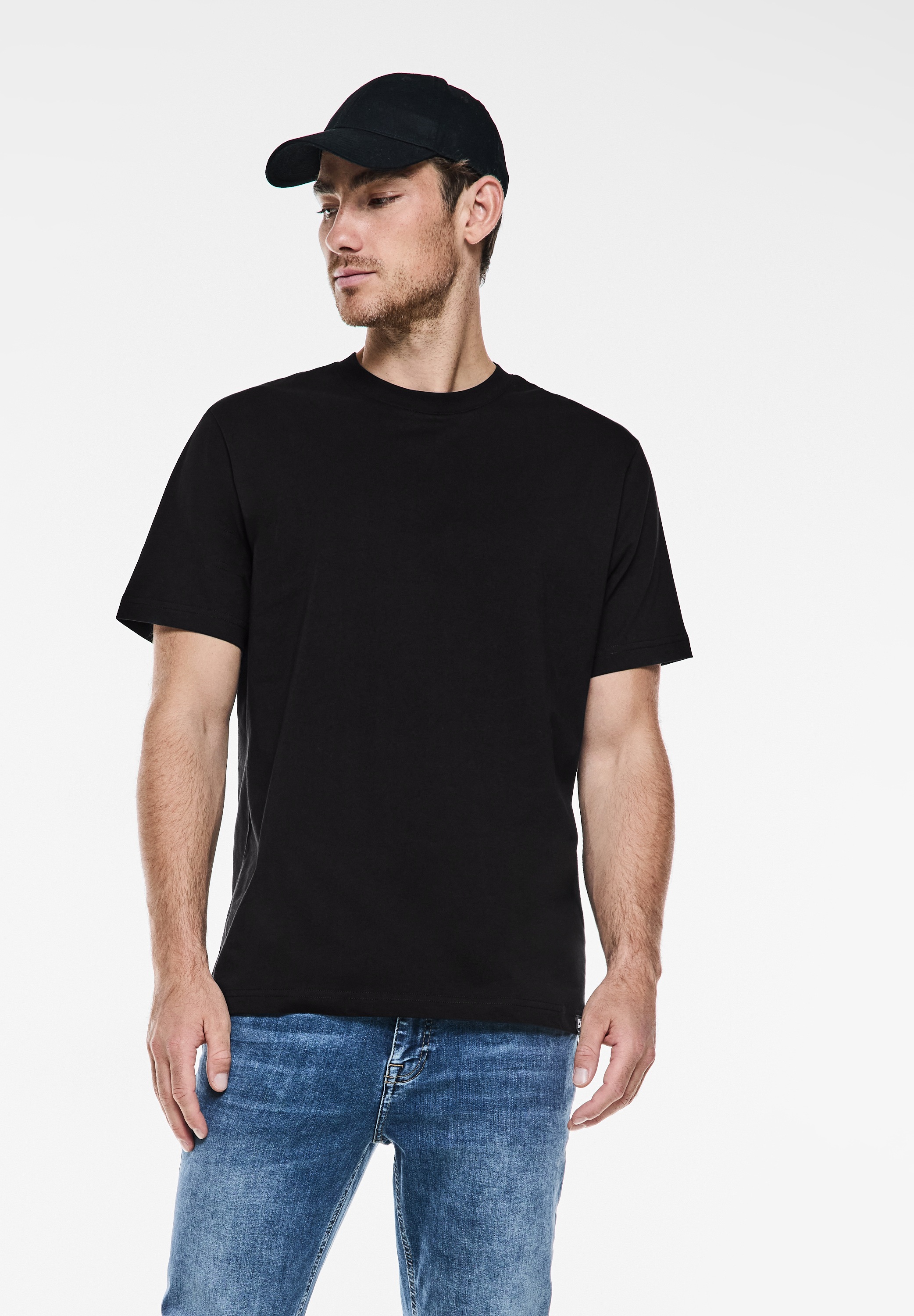 STREET ONE MEN T-Shirt, Rundhalsausschnitt