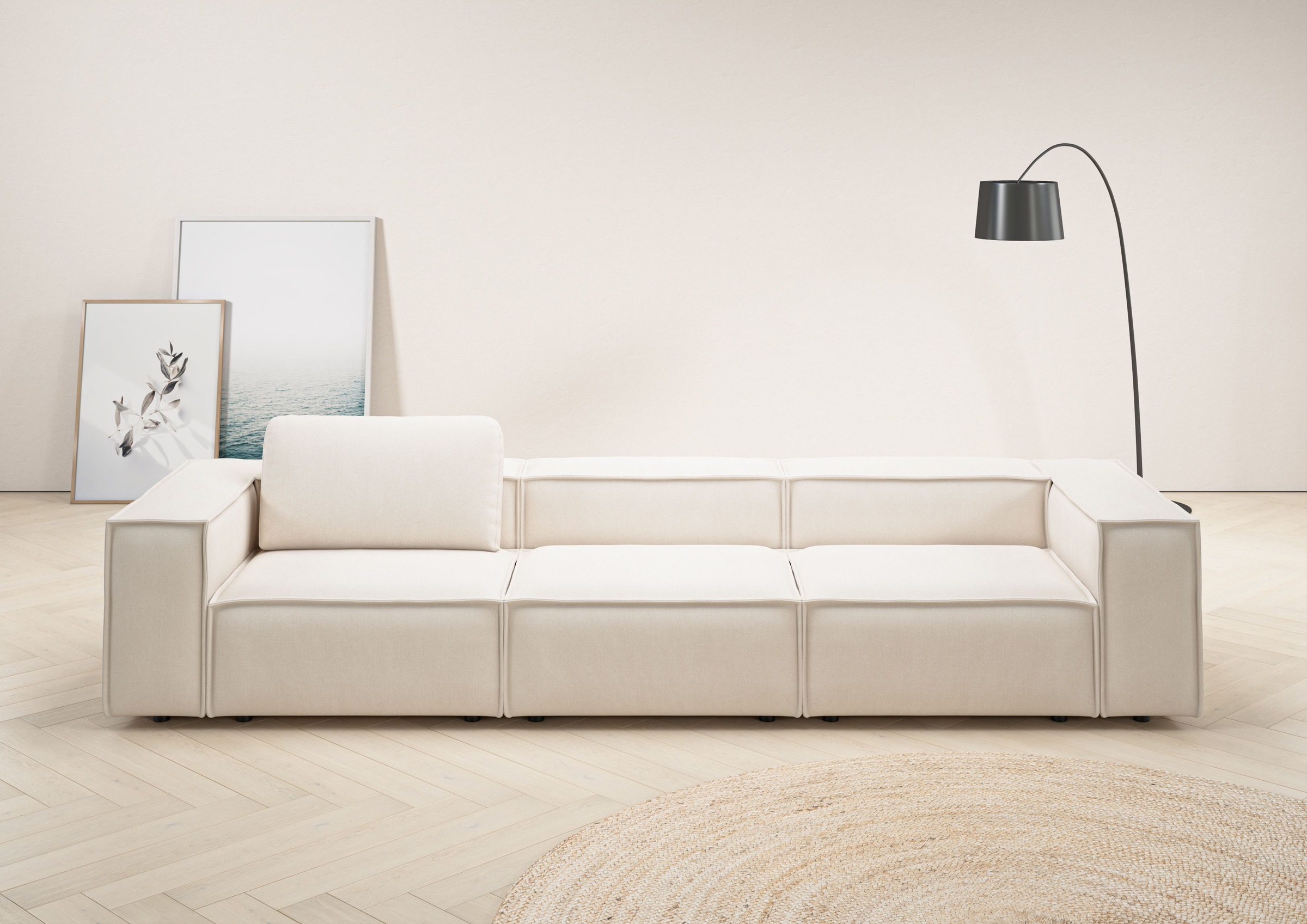 Home affaire 3,5-Sitzer "Watertown, modernes Big-Sofa XXL, 336 cm Breite, a günstig online kaufen