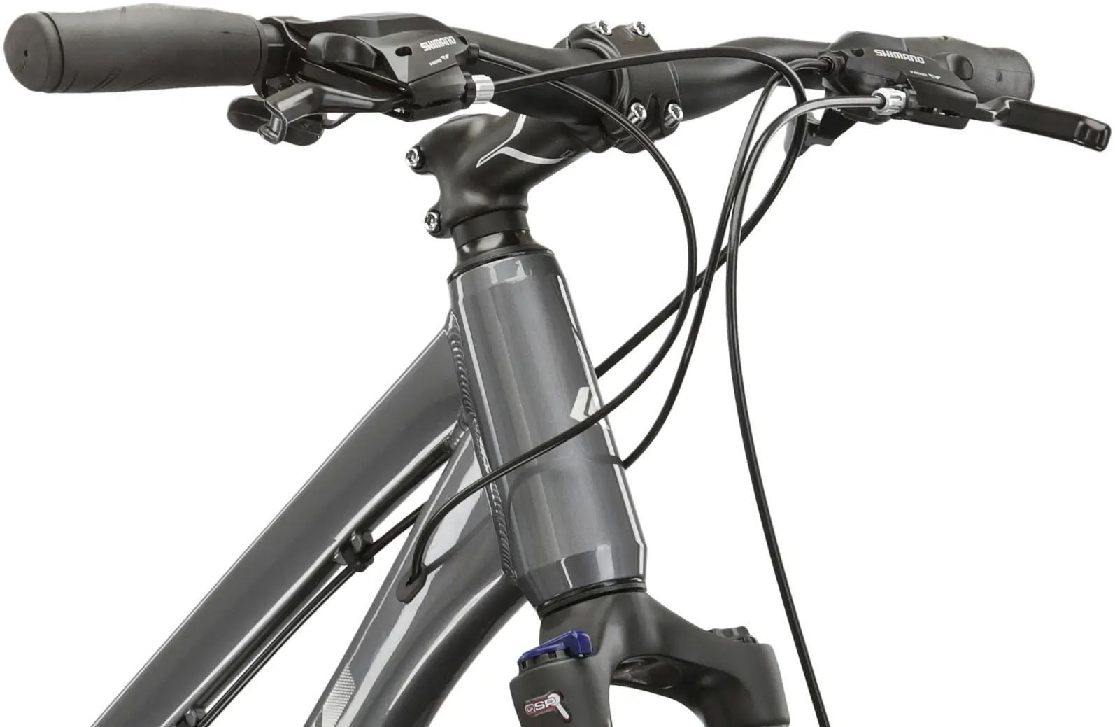 Kross Crossrad »Crossrad Damen 28" Move 2.0 grau 24 Gänge« 24 Gang Shimano ACERA M3020 Schaltwerk Kettenschaltung