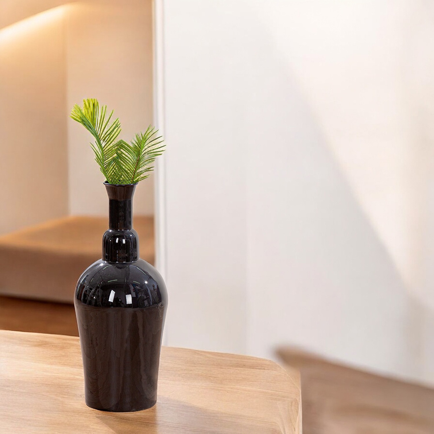 GILDE Bodenvase »Vase Filu, schwarz H.55 cm«, (1 St.)