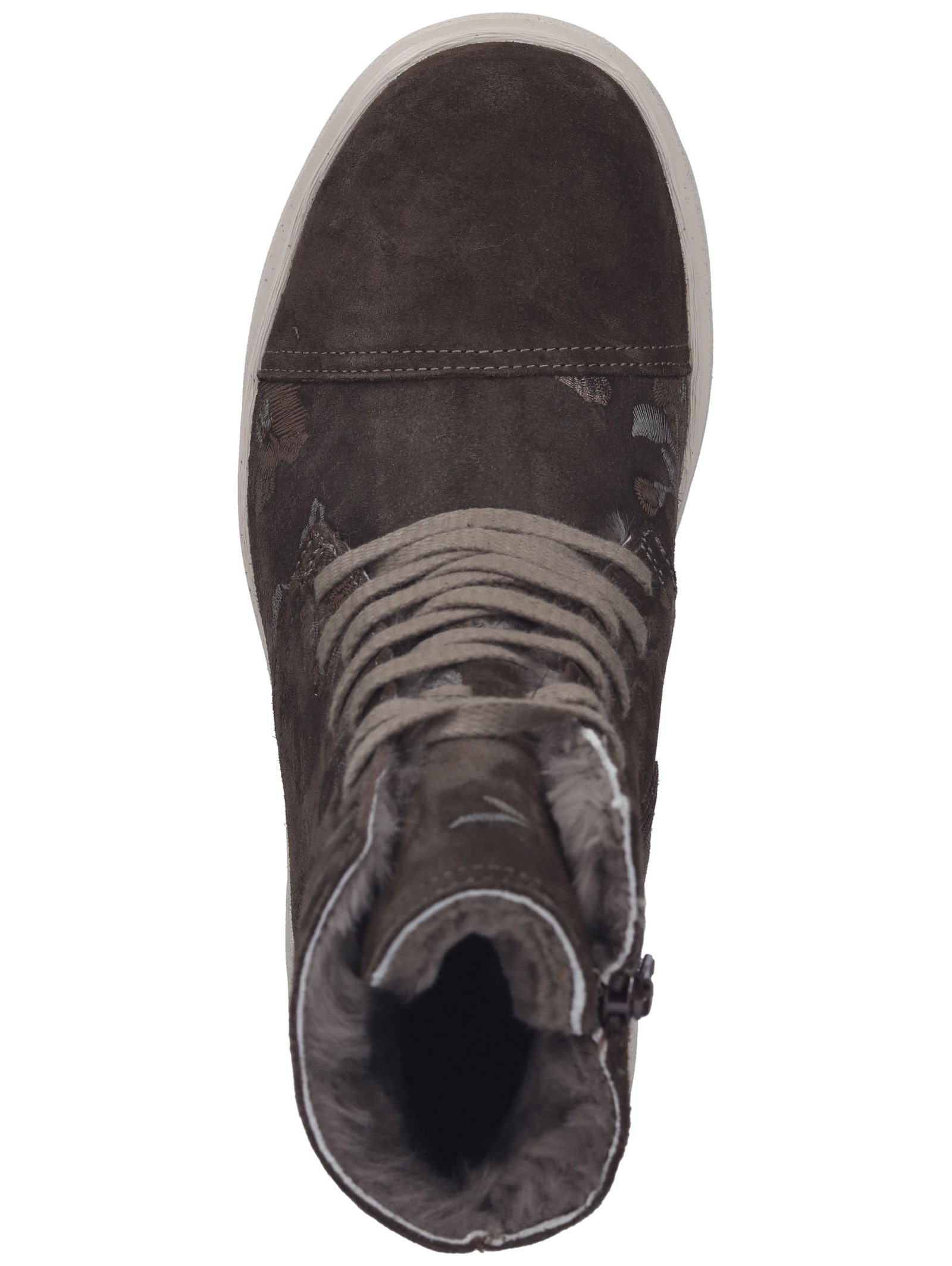 Think! Schnürstiefelette »Think! Stiefelette Veloursleder«