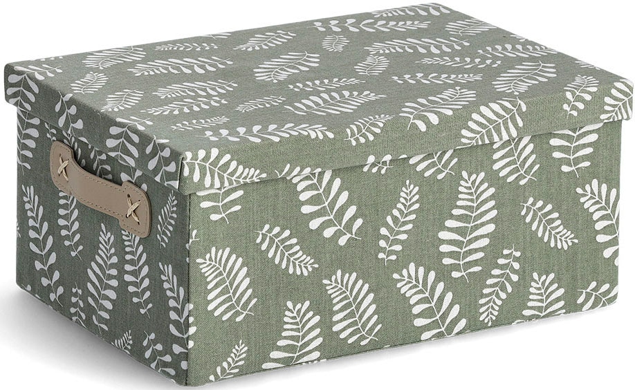 Zeller Present Aufbewahrungsbox "Leaves", (1 St.), Baumwollmix günstig online kaufen