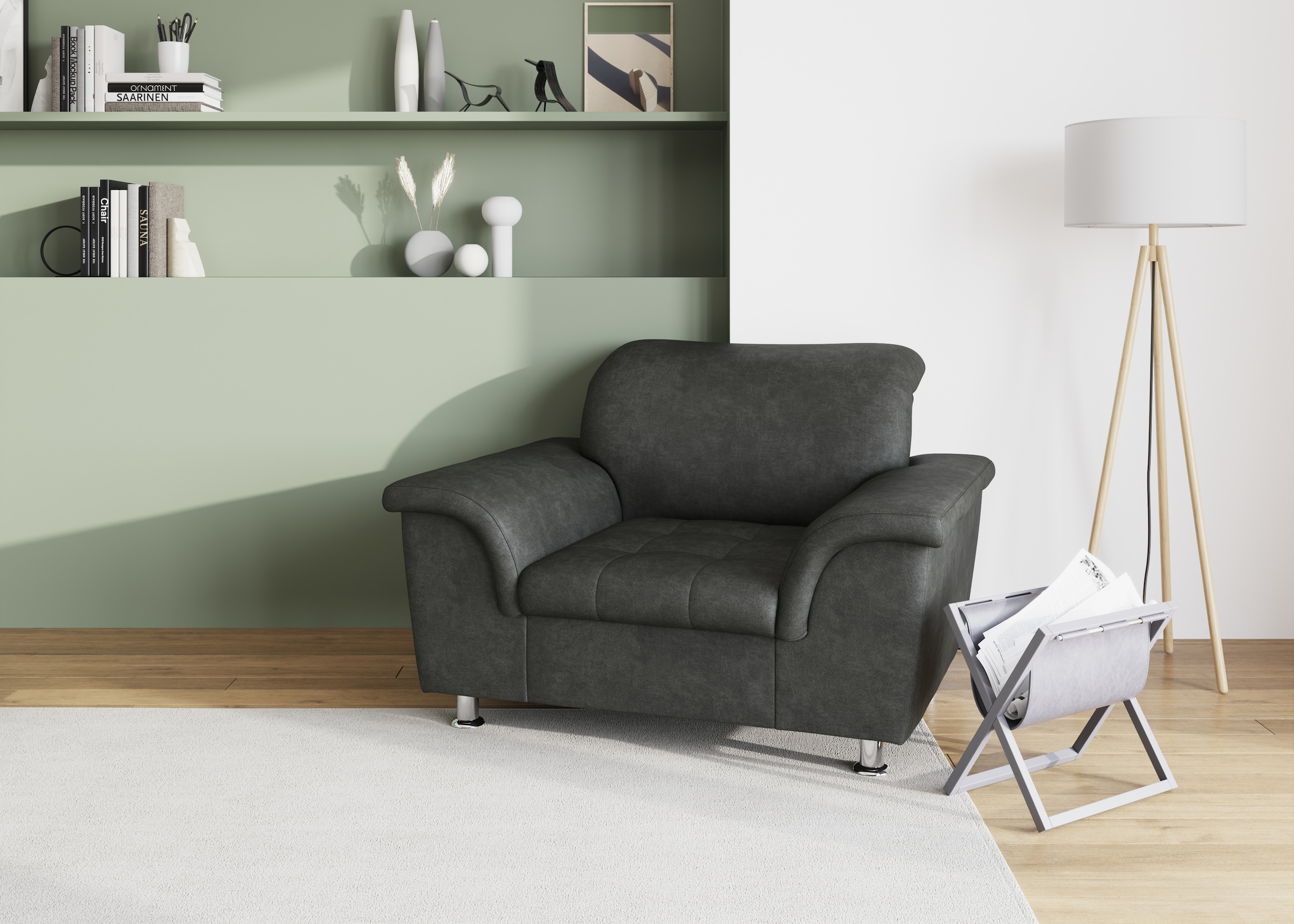 DOMO collection Sessel "Franzi, zeitlos & elegant, moderne Sitzheftung" günstig online kaufen