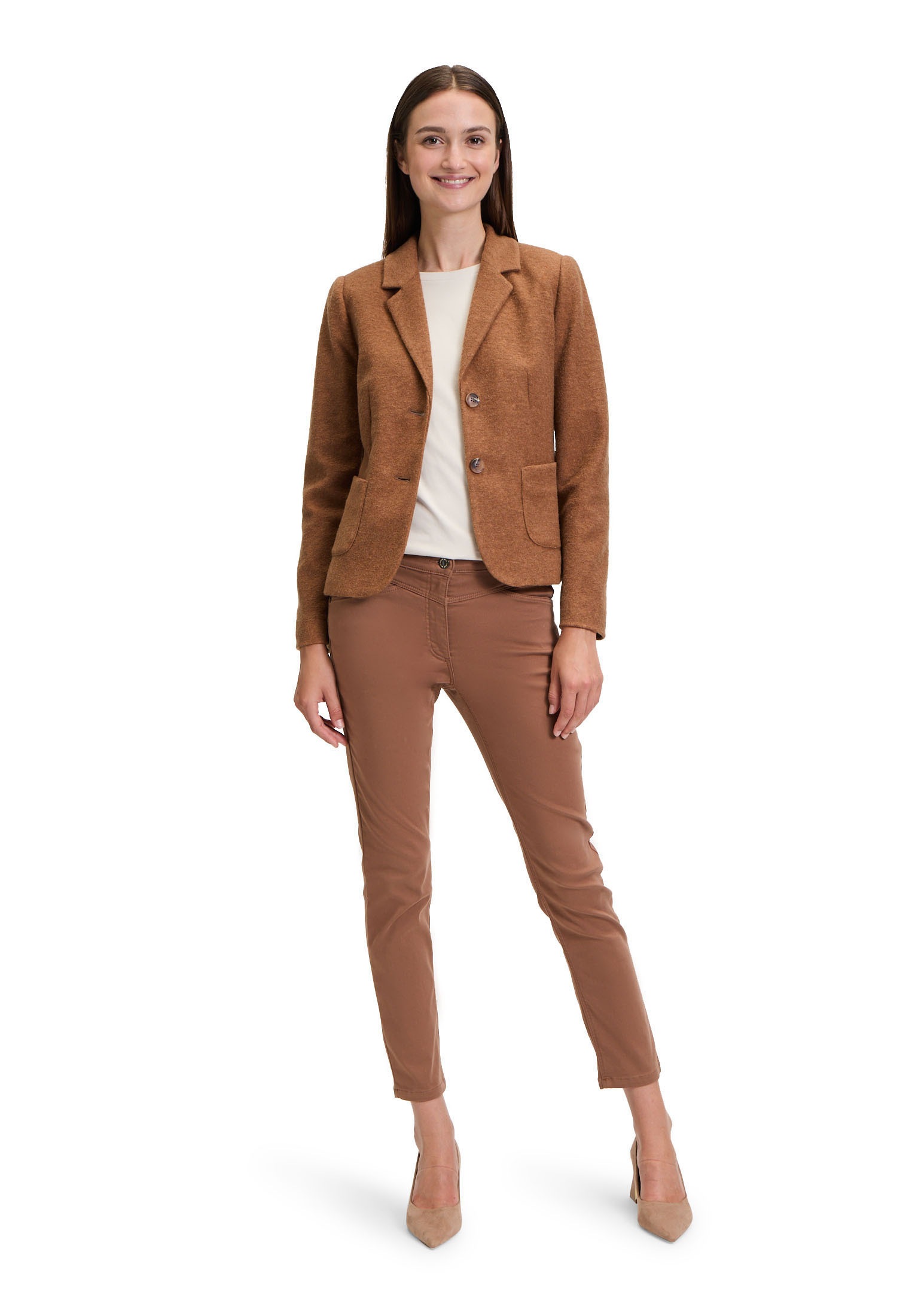 Betty Barclay Kurzblazer »Betty Barclay Wollblazer mit aufgesetzten Taschen«, Material