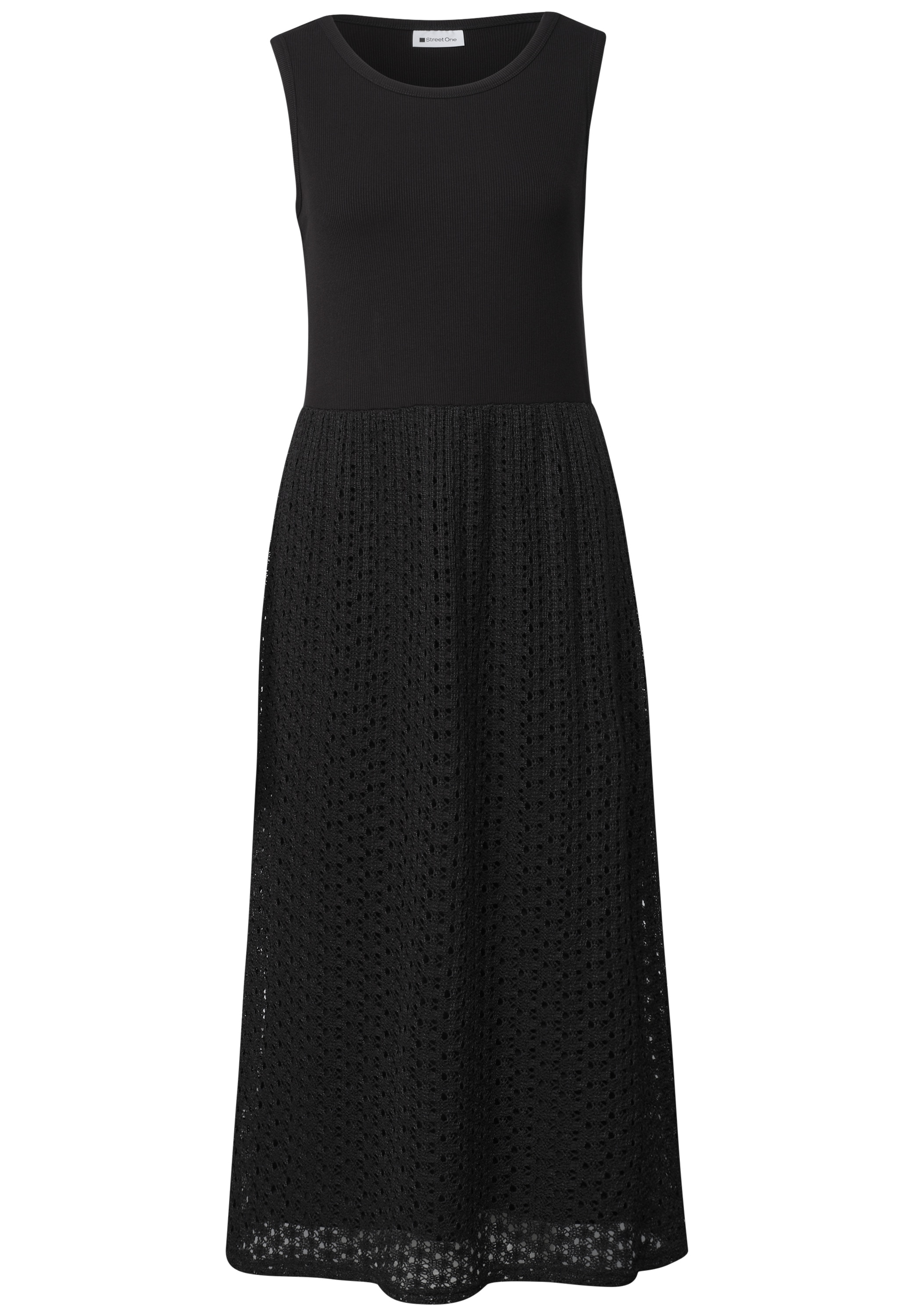 STREET ONE Midikleid Ohne Taschen in Unifarbe