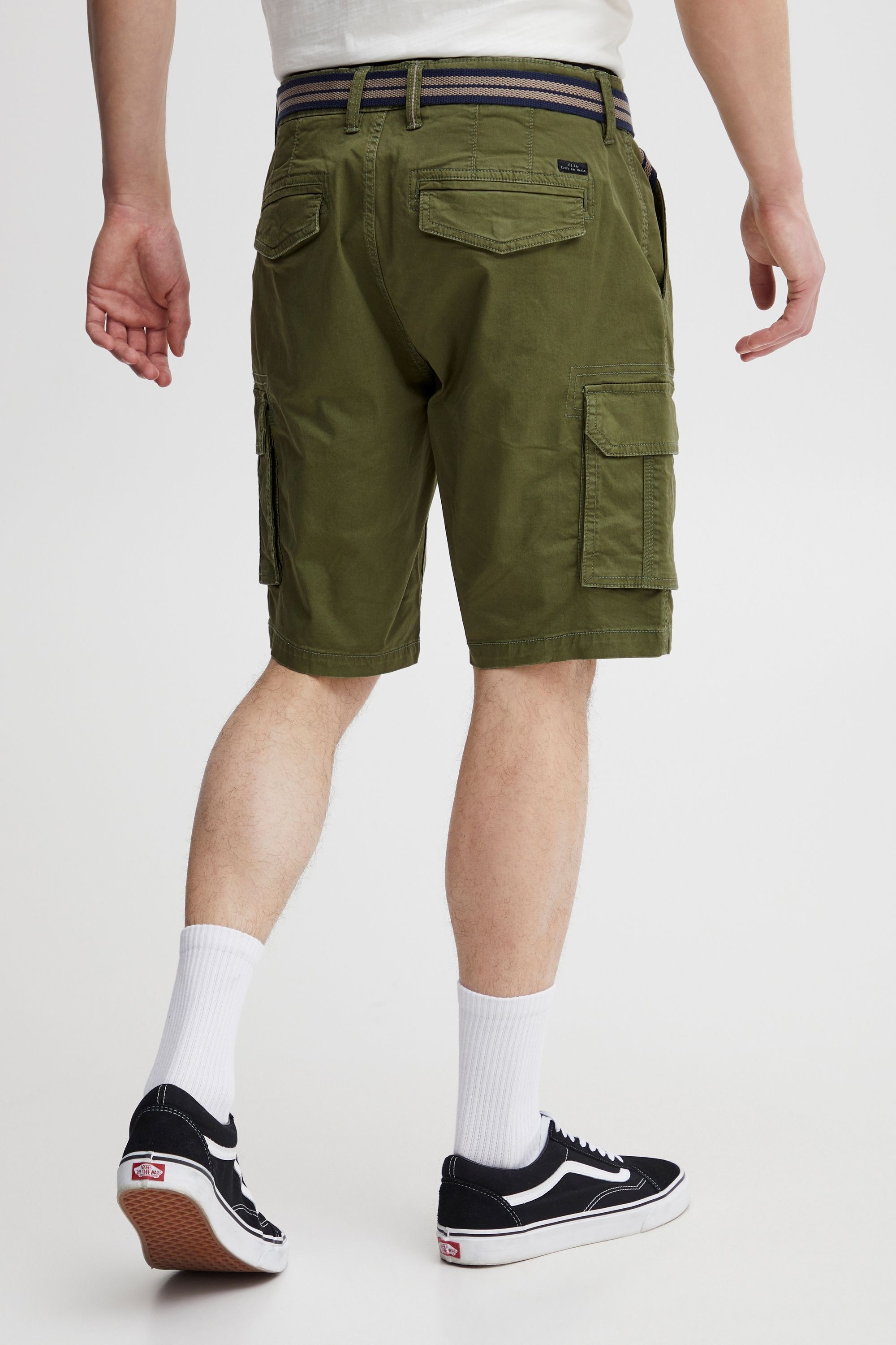 Cargoshorts BLEND "Cargoshorts BHShorts", Herren, Gr. S, N-Gr, grün (cypress), Obermaterial: 97% Baumwolle CO. 3% Elasthan EL., Hosen 6