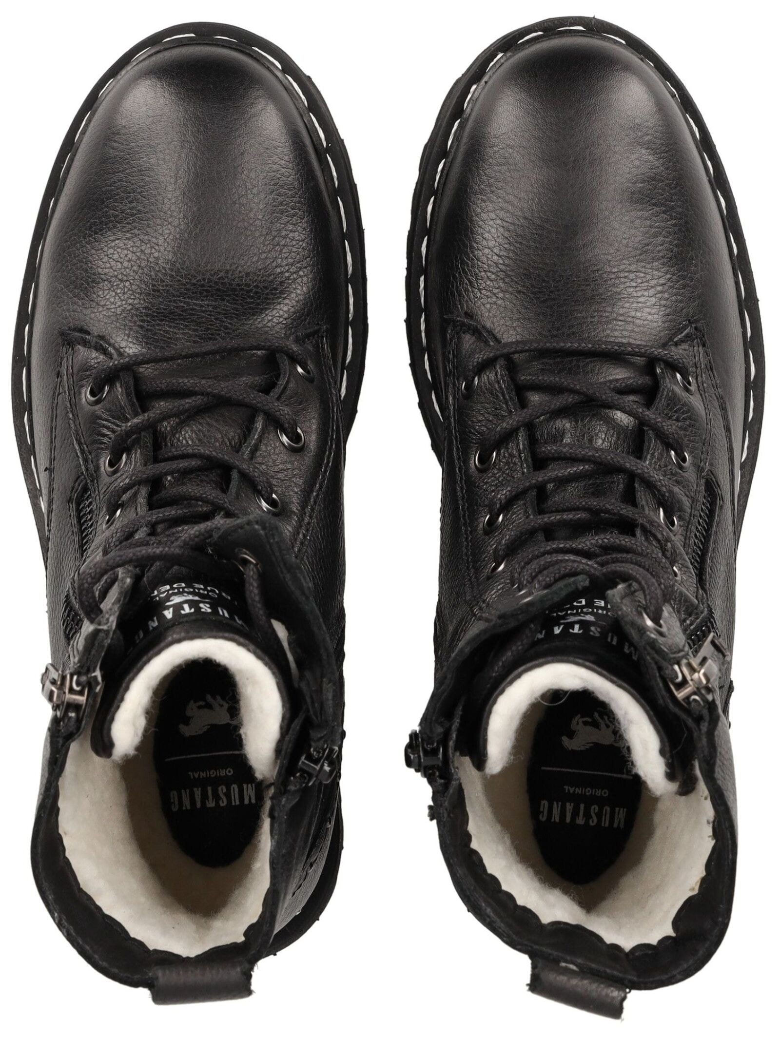 Mustang Shoes Schnürstiefelette »Mustang Shoes Stiefelette Leder«