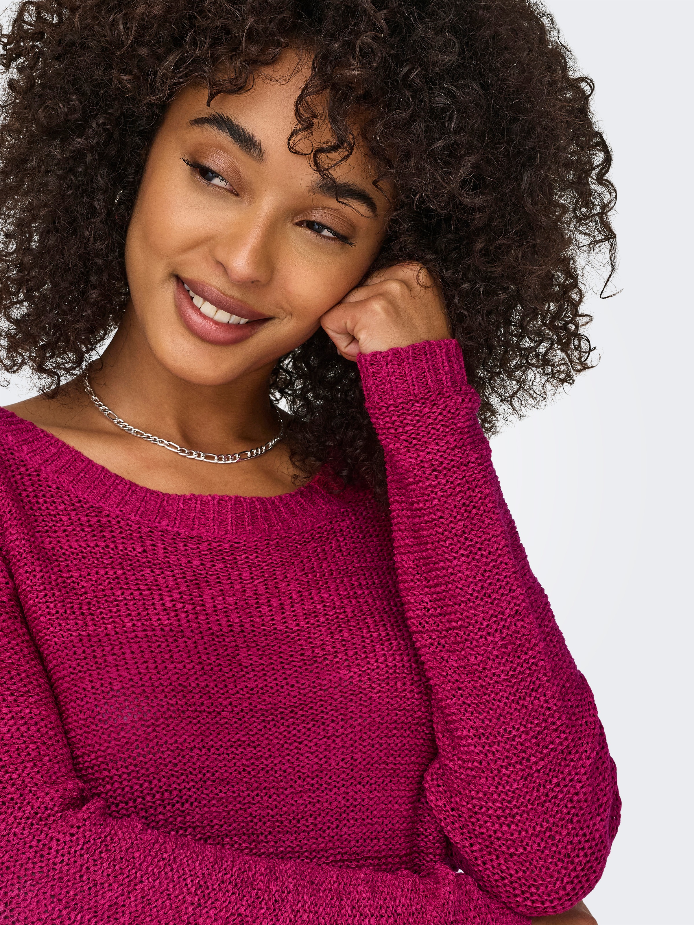 Thumbnail - ONLY Strickpullover "ONLGEENA XO L/S PULLOVER KNT NOOS", mit Rundhalsausschnitt