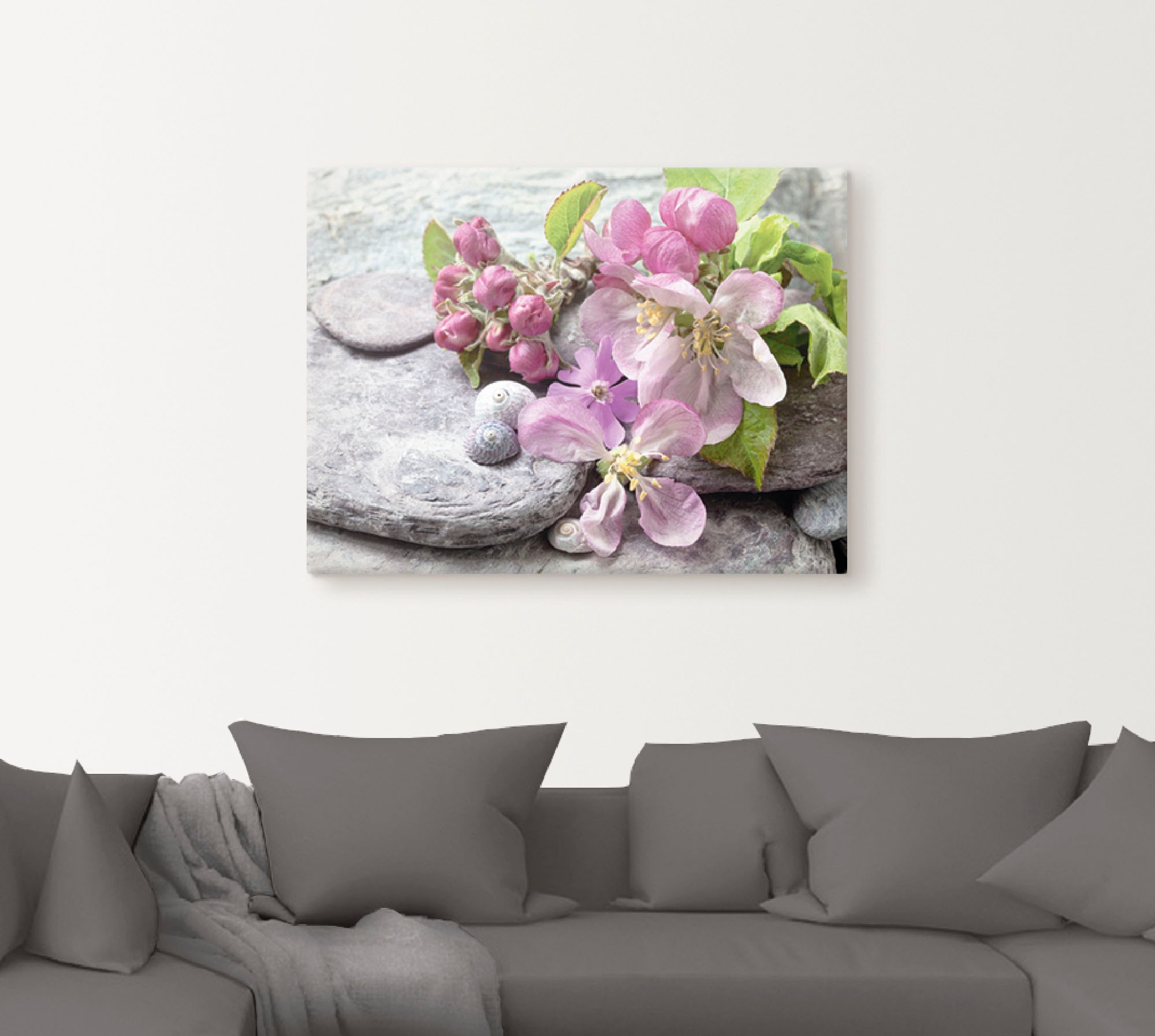 Thumbnail - Artland Wandbild "Apfelblüten", Blumen, (1 St.), als Leinwandbild, Poster, Wandaufkleber in verschied. Größen