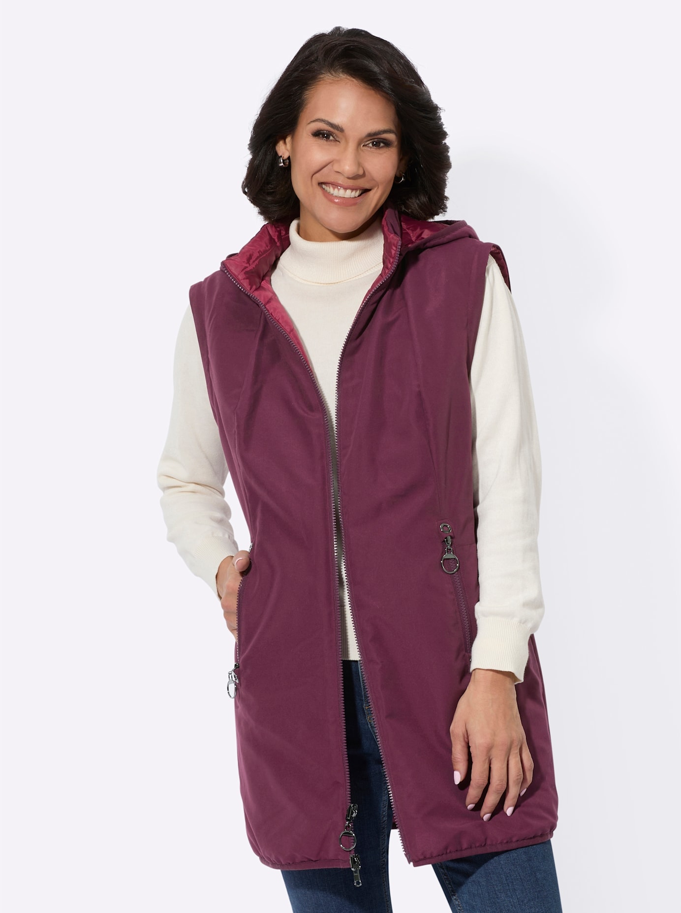 Casual Looks Wendejacke, mit Kapuze