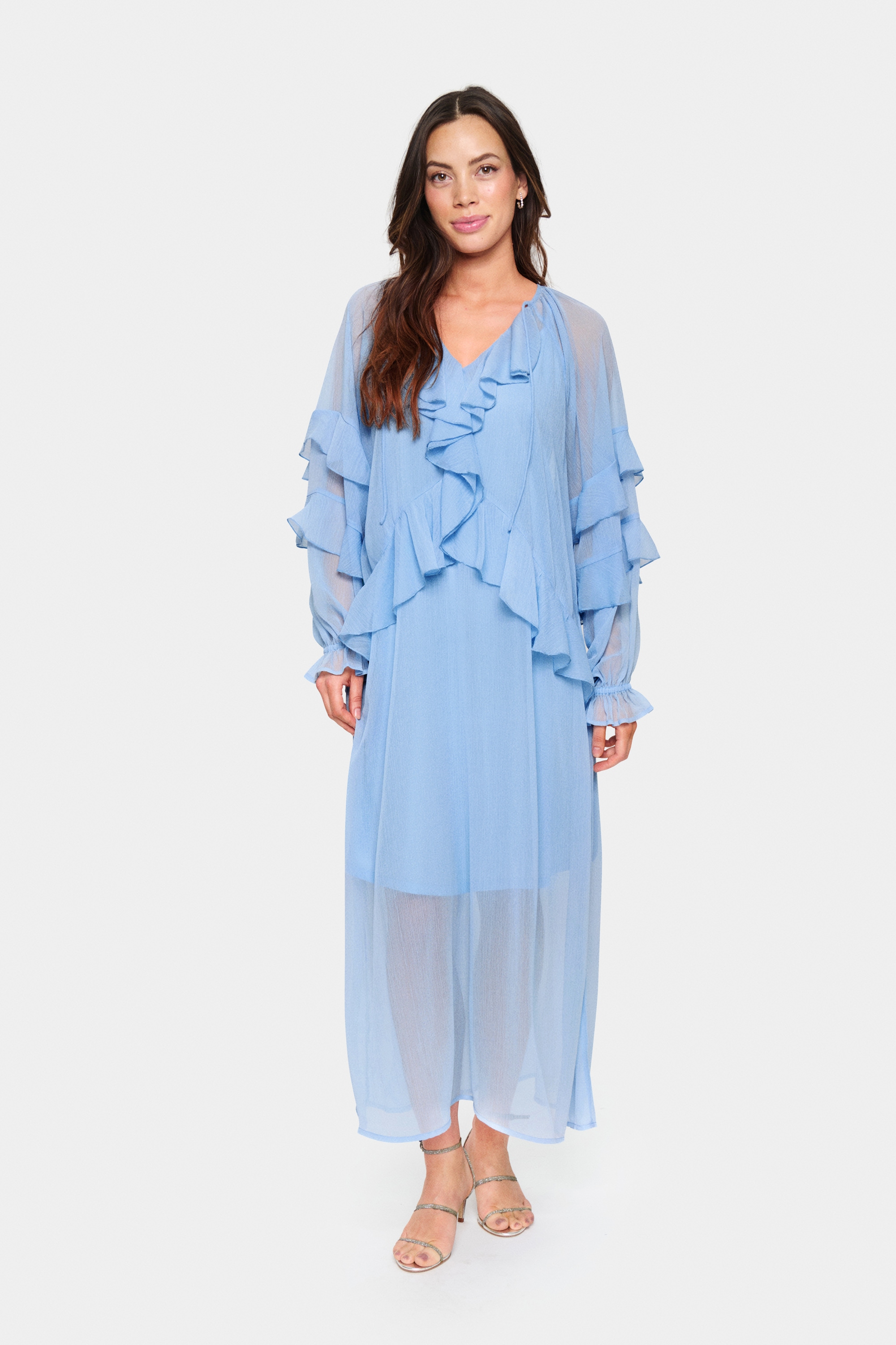 Saint Tropez Midikleid »Damen Kleid JacelynSZ«