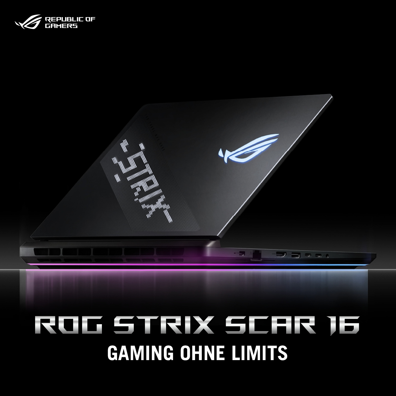 Asus Gaming-Notebook »ROG Strix SCAR16 U9-275HX 32 2 5080 G635LW-RW011W«, 40,6 cm, / 16 Zoll, Intel, Core Ultra 9, GeForce RTX 5080, 2000 GB SSD