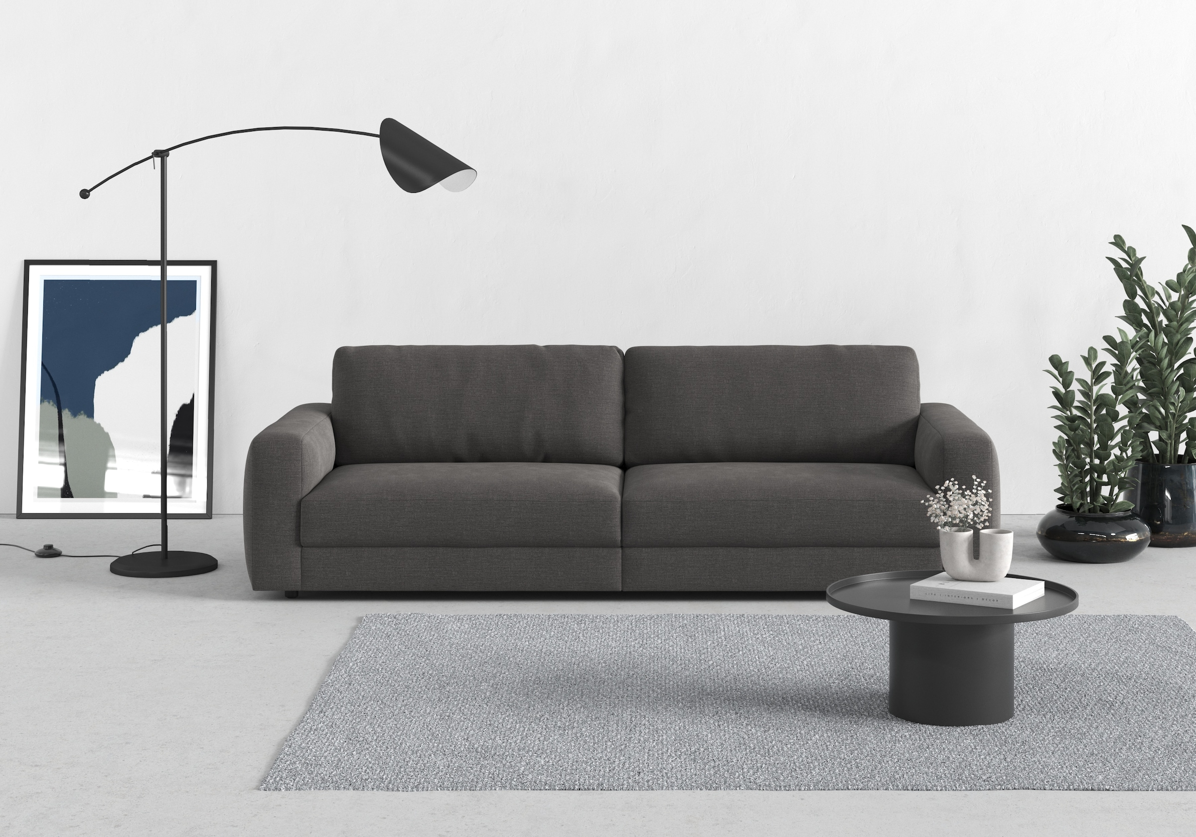 TRENDMANUFAKTUR Big-Sofa "Bourbon" extra tiefe Sitzfläche, wahlweise mit Si günstig online kaufen