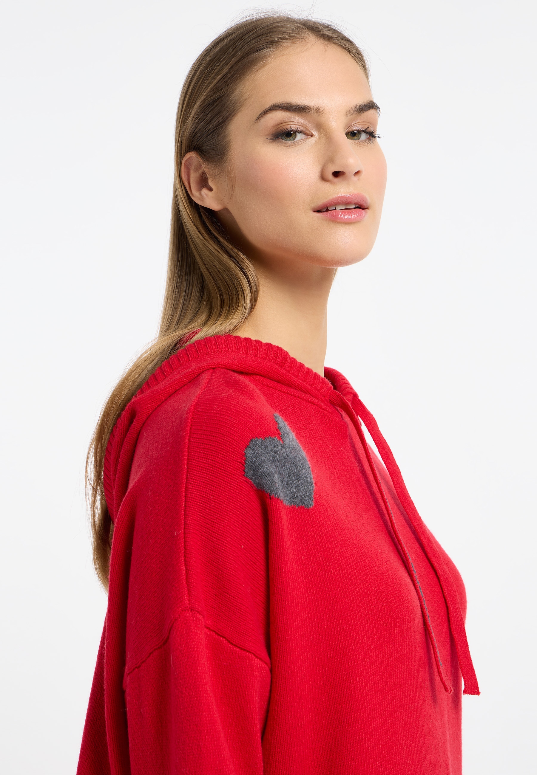 Frieda & Freddies Strickpullover »Hoodie«, mit dezenten Farbdetails