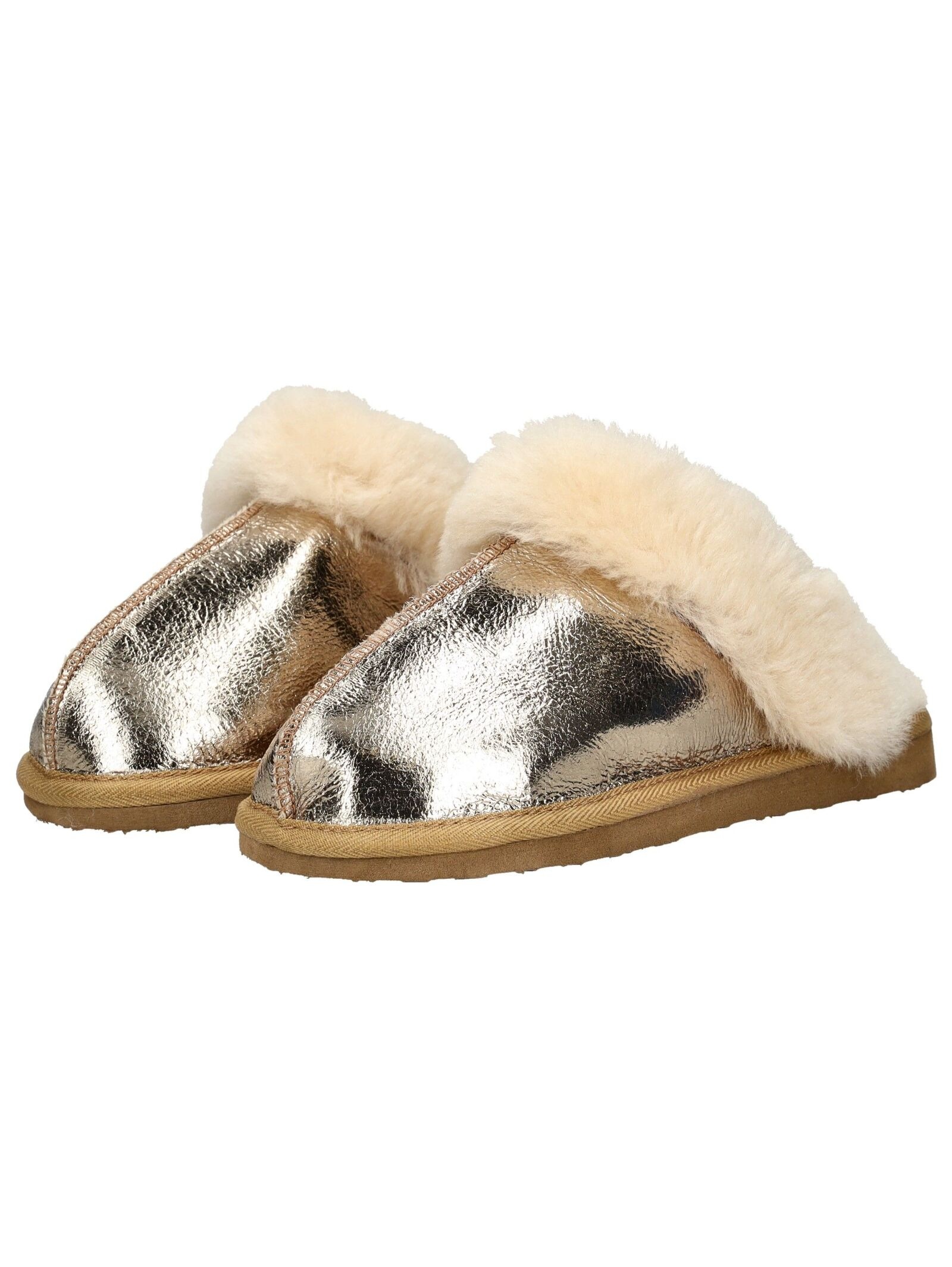 Hausschuh SHEPHERD "Shepherd Hausschuhe Leder", Damen, Gr. 41, gold, Leder, Schuhe Hausschuh 3