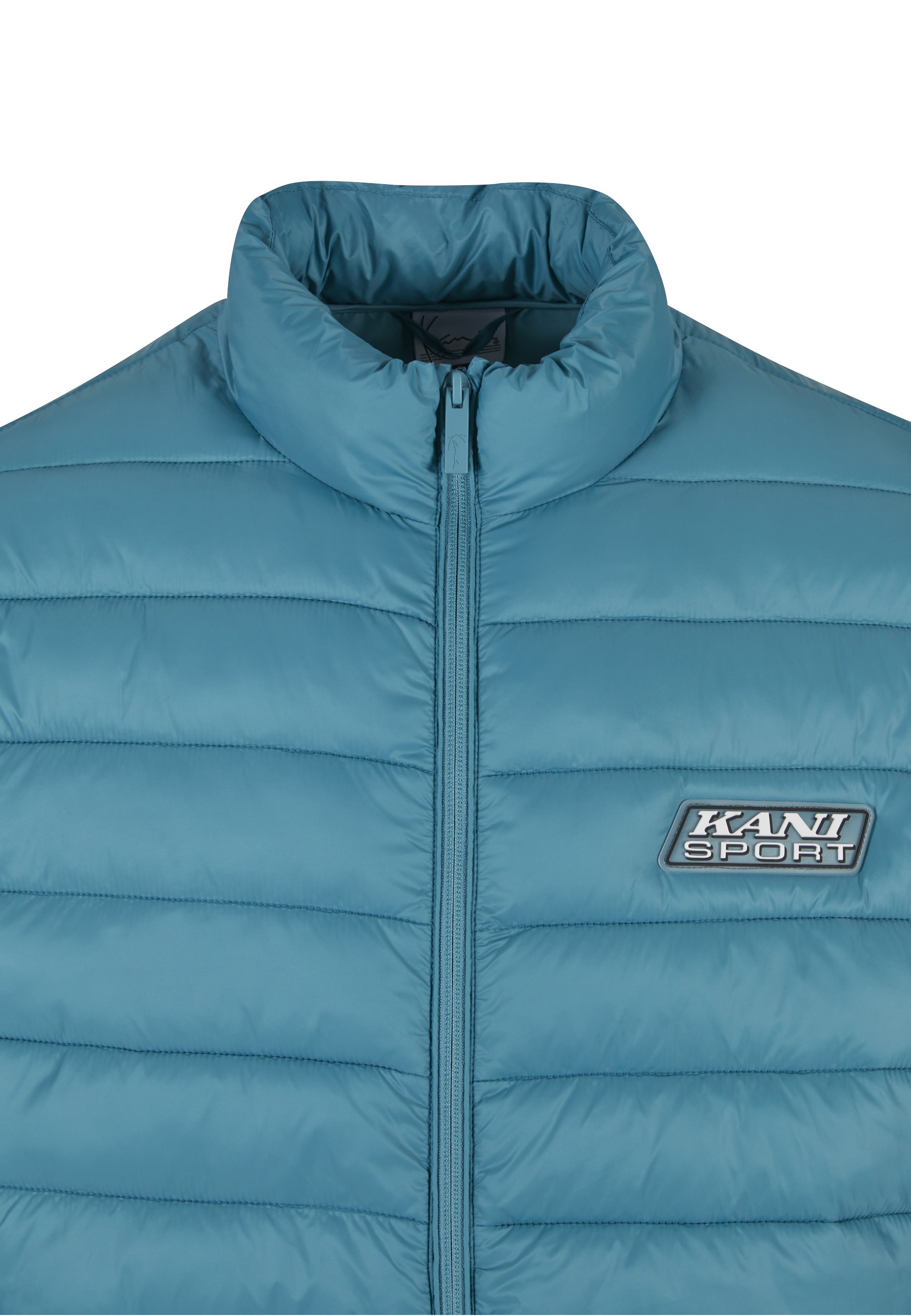Allwetterjacke KARL KANI "Karl Kani Karl Kani Sport Patch Light Puffer Jacket", Herren, Gr. XL, petrol, 100% Polyester, mehrfarbig, normal, amerikanischer Ausschnitt, Jacken 2