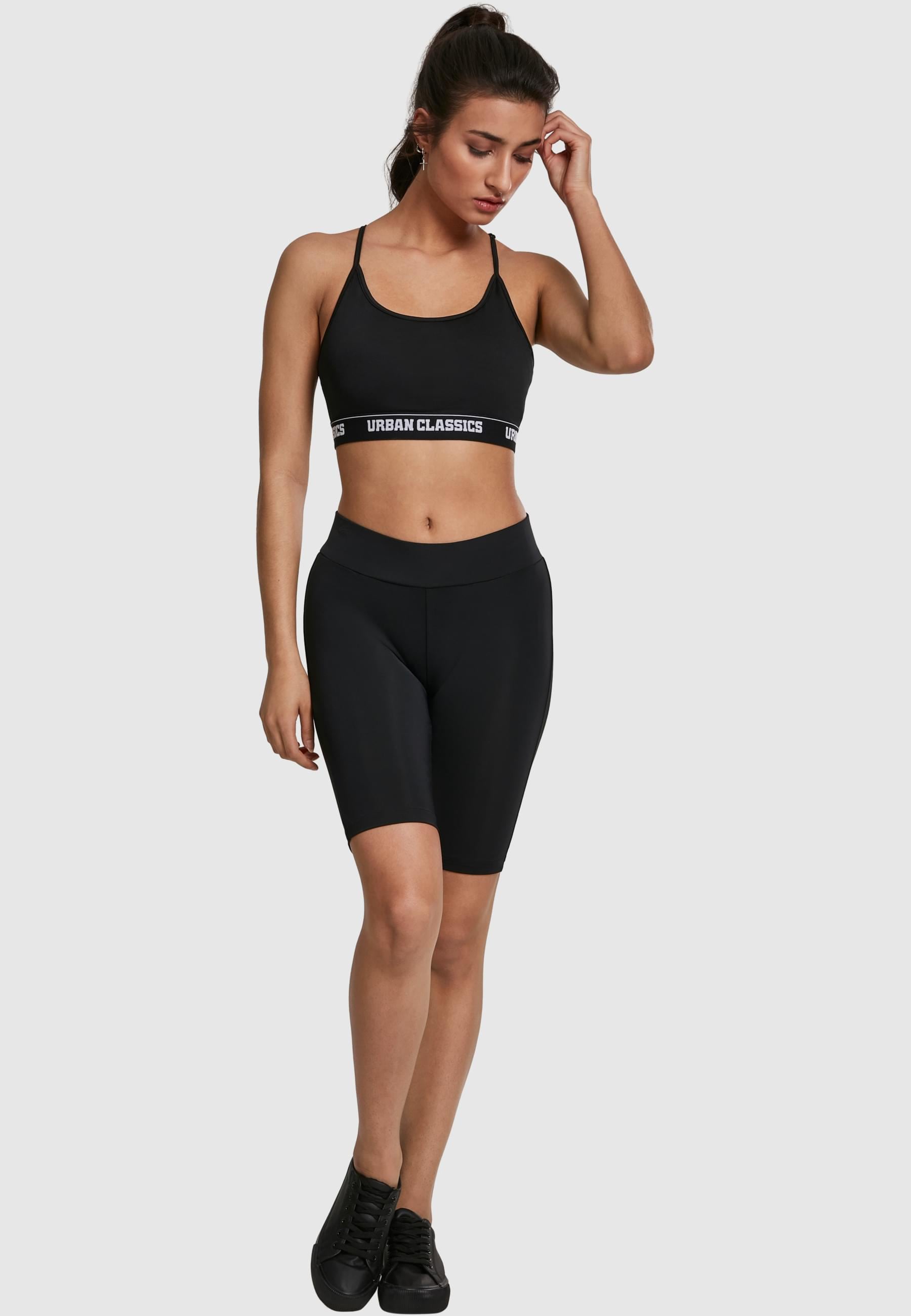 URBAN CLASSICS Stoffhose »Urban Classics Damen Ladies Cycle Shorts«, (1 tlg.)