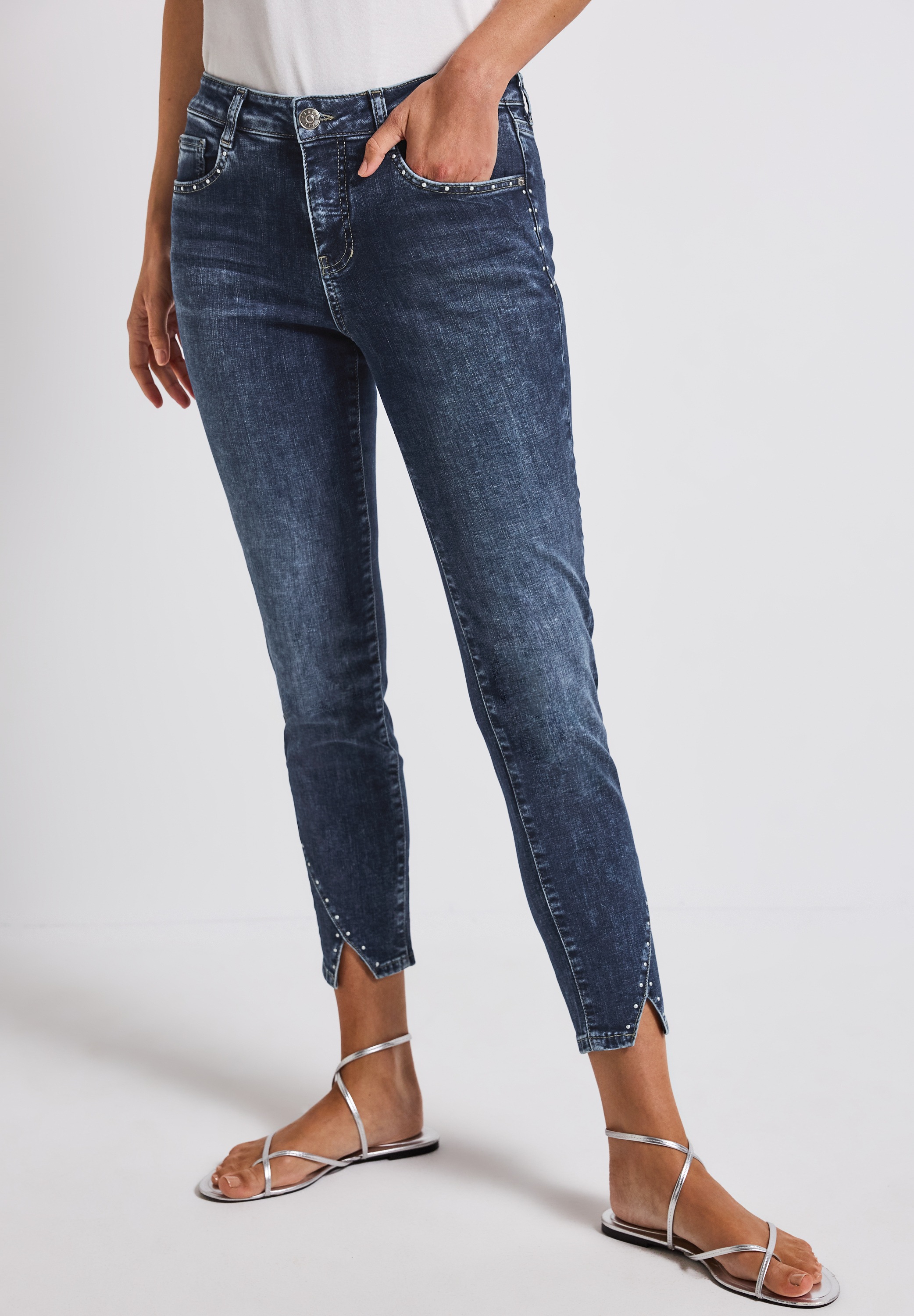 STREET ONE Slim-fit-Jeans, High Waist günstig online kaufen