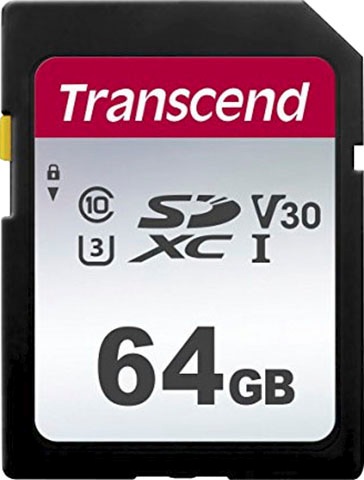 Transcend Speicherkarte »300S SDXC 64GB«, (Class 10 95 MB/s Lesegeschwindigkeit)
