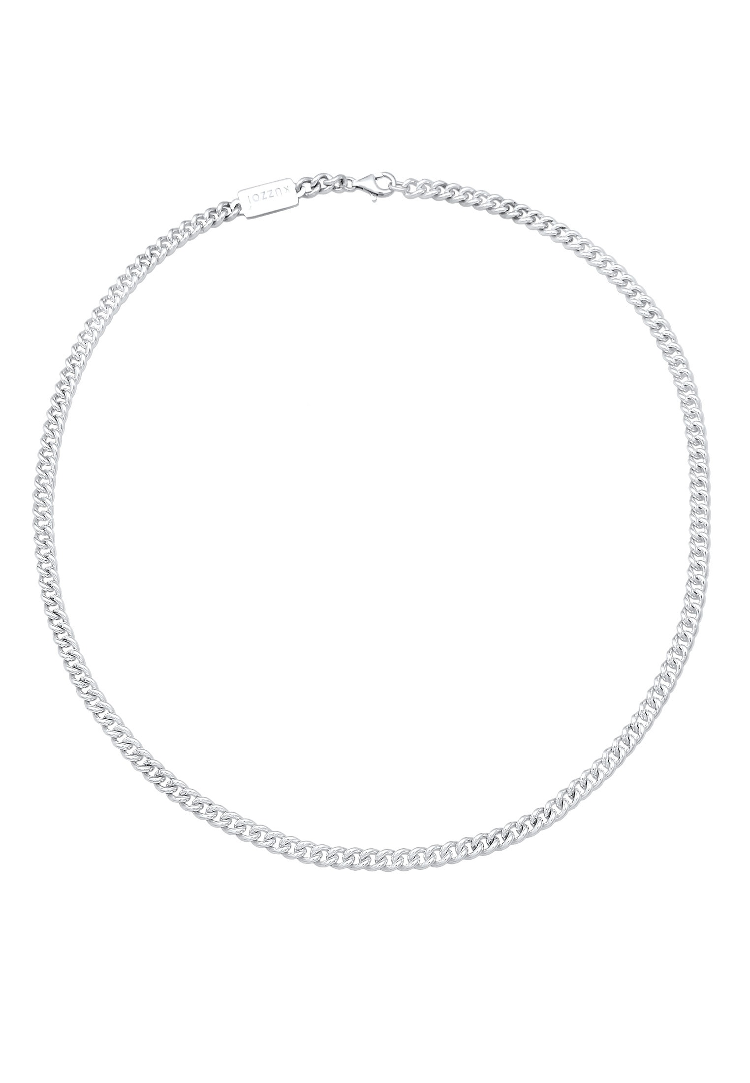 Kuzzoi Silberkette »Halskette Herren Rundpanzer Massiv 925 Silber«