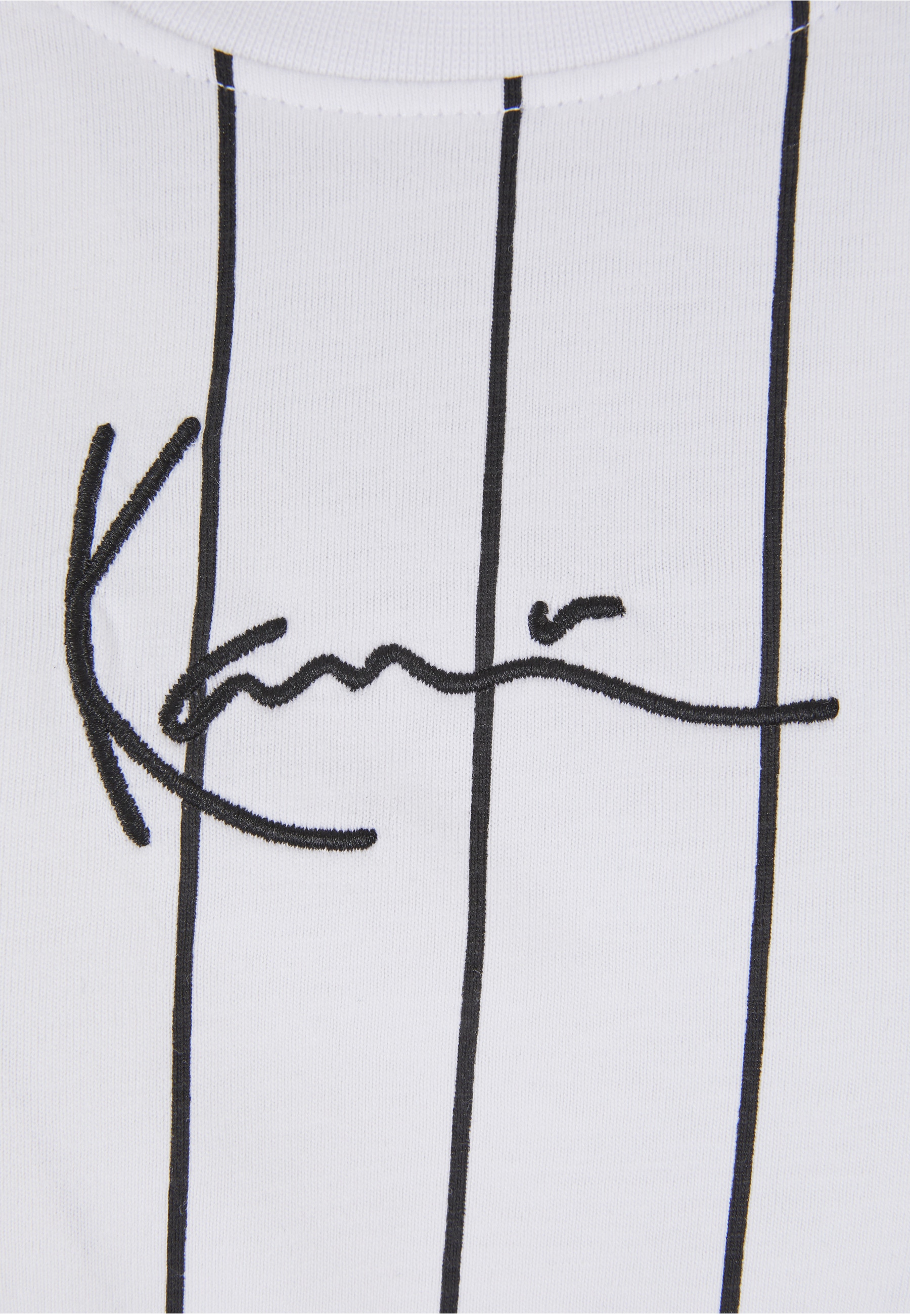 Karl Kani T-Shirt »Karl Kani Damen Small Signature Essential Pinstripe Crop Tee« 1 Stk.