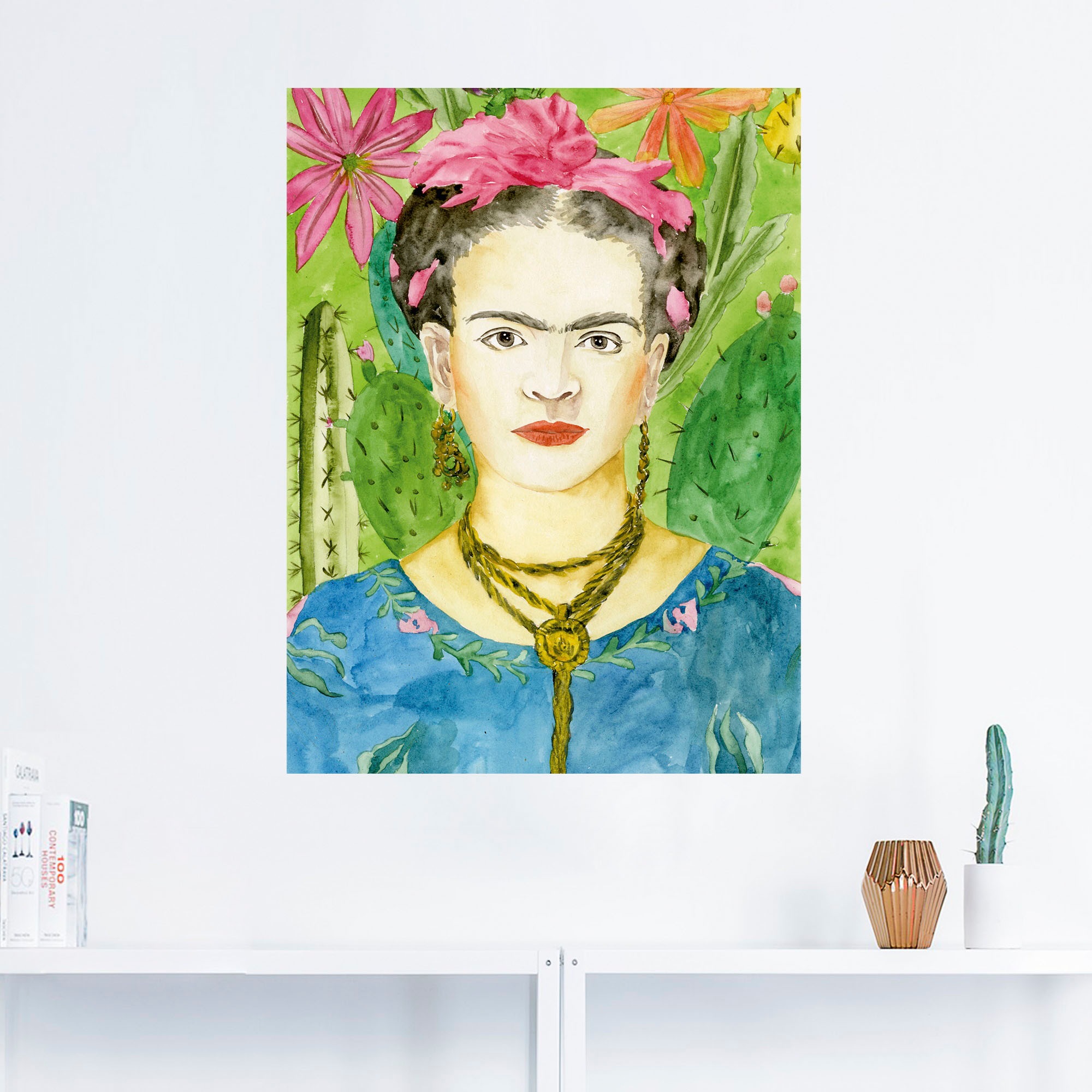 Artland Wandbild »Frida Kahlo II«, Bilder von Frauen, (1 St.), als Alubild, Outdoorbild, Leinwandbild, Poster, Wandaufkleber