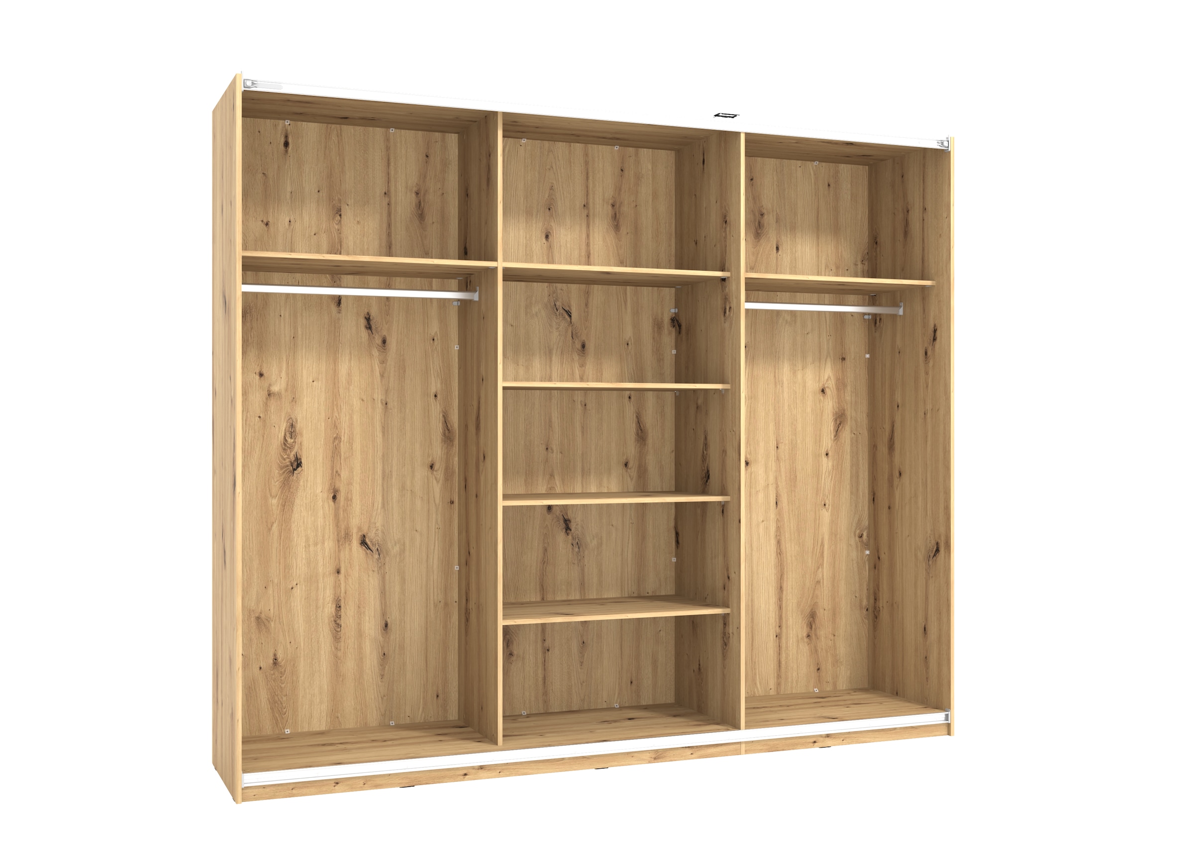 INOSIGN Schwebetürenschrank »Sardinia, Kleiderschrank mit Spiegel, Made in Europe«, viel Stauraum durch großzügige Innenausstattung, 170 oder 262cm breit