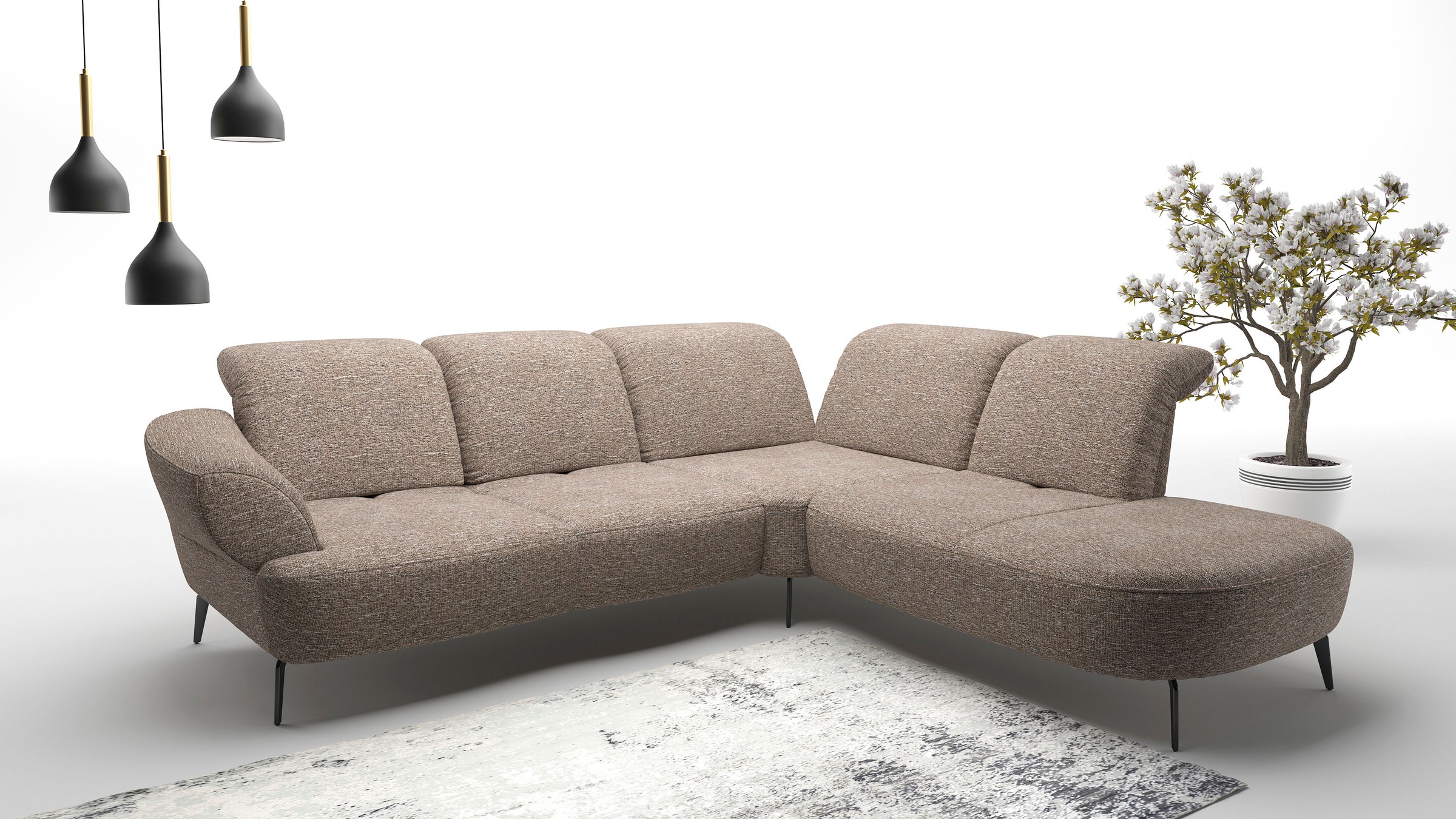 sit&more Ecksofa "Dance, L-Form, inkl. Sitztiefenverstellung", inkl. Click& günstig online kaufen