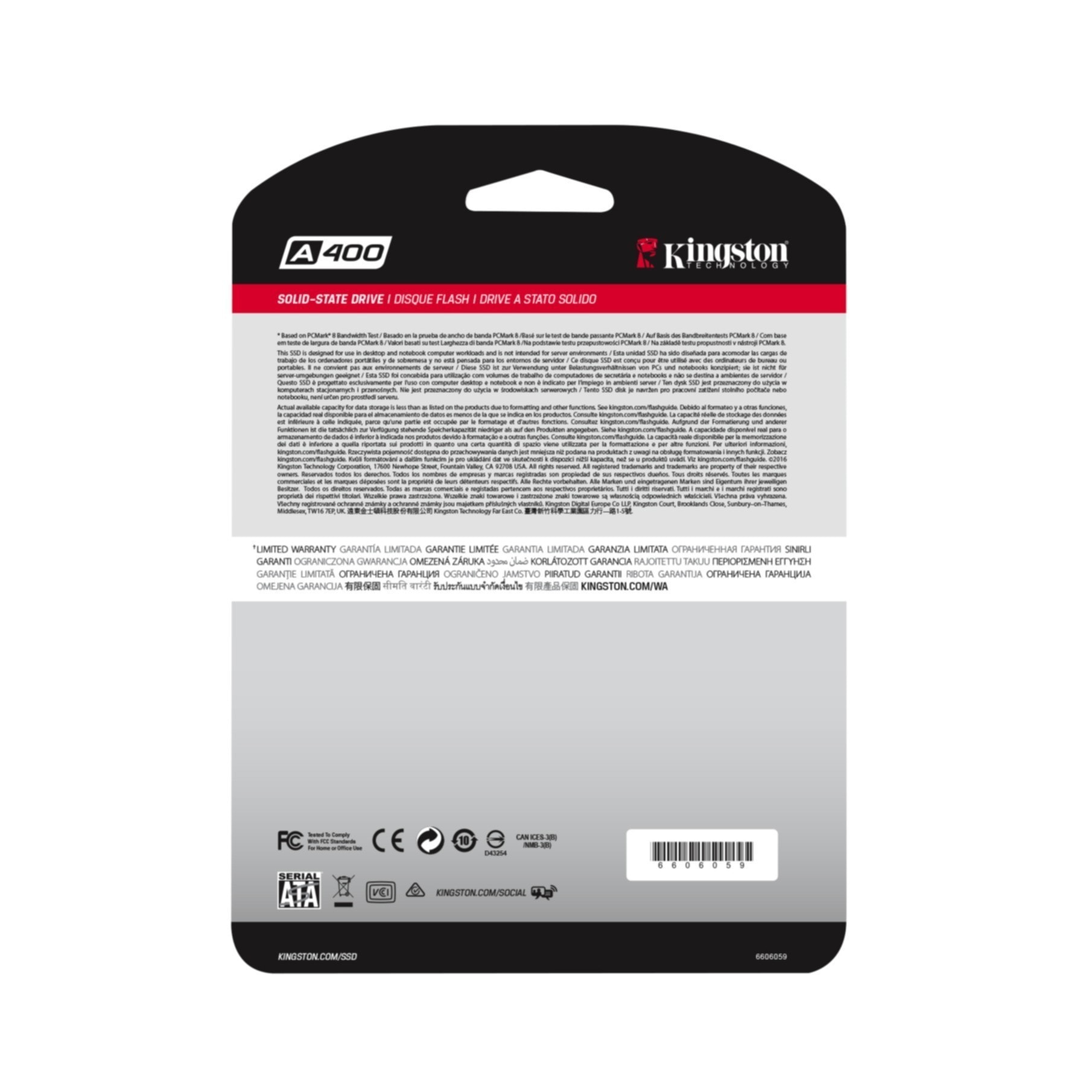 Kingston interne SSD »A400 240GB«, 2,5 Zoll, Anschluss SATA III