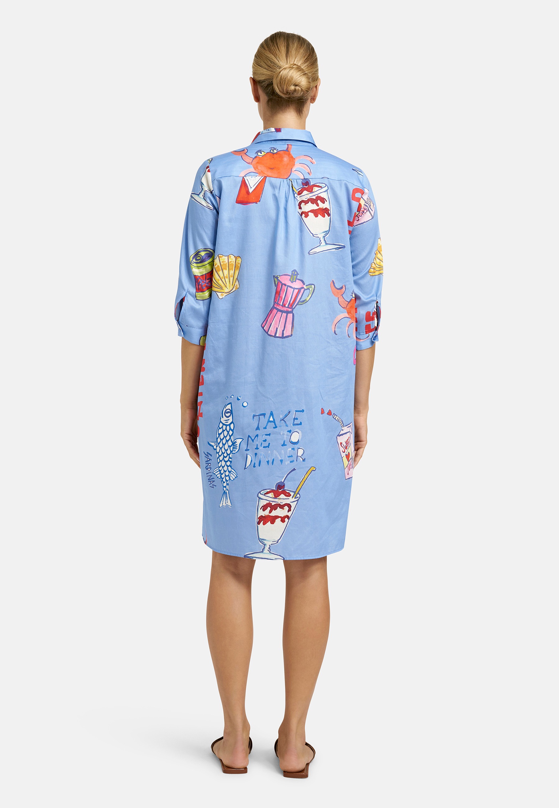 Milano Italy Sommerkleid Eingrifftaschen mit Taschen