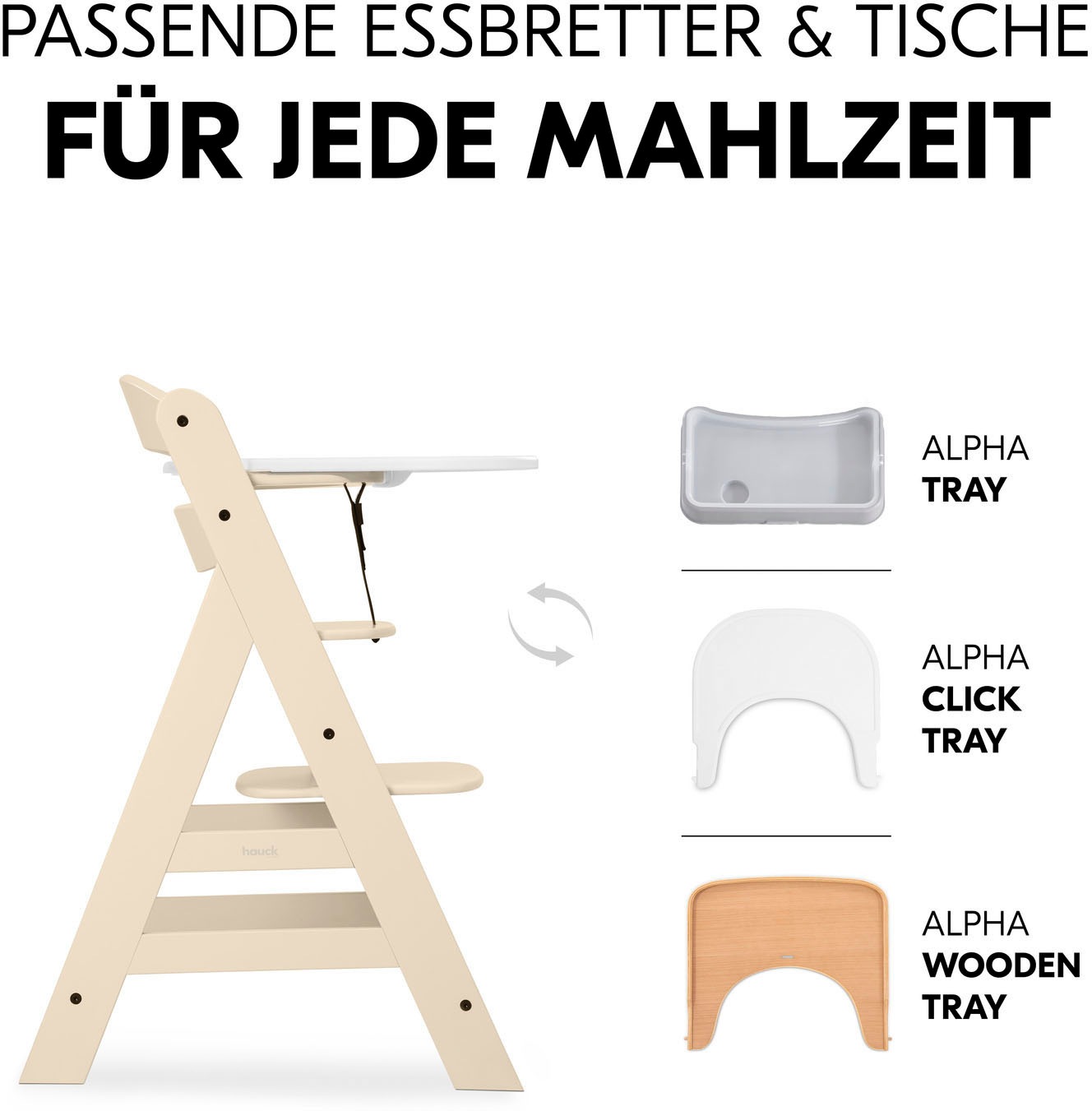 Hauck Hochstuhl »Alpha+, Vanilla«, FSC® - schützt Wald - weltweit