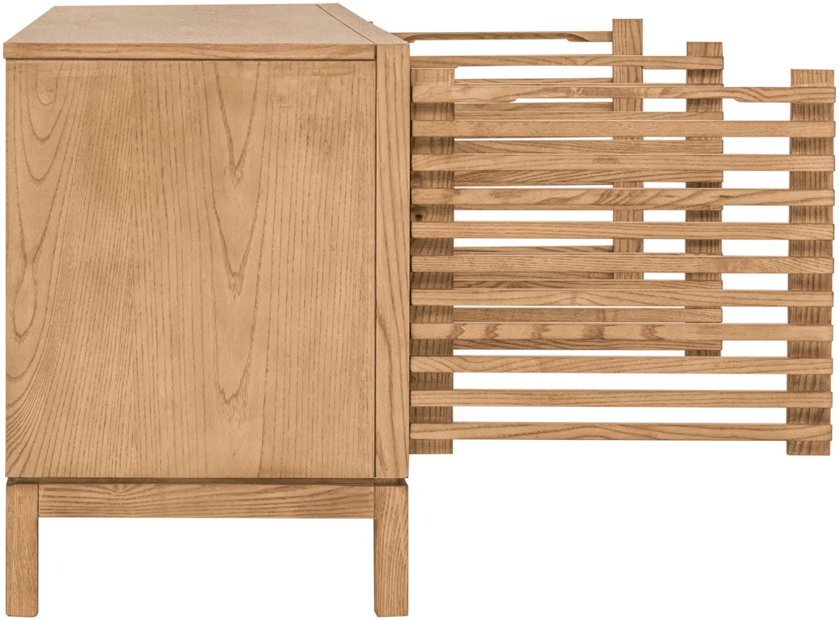 andas TV-Board »Tanner 4-türige Medienkonsole aus Eschenholz« 1 Stk. tlg.