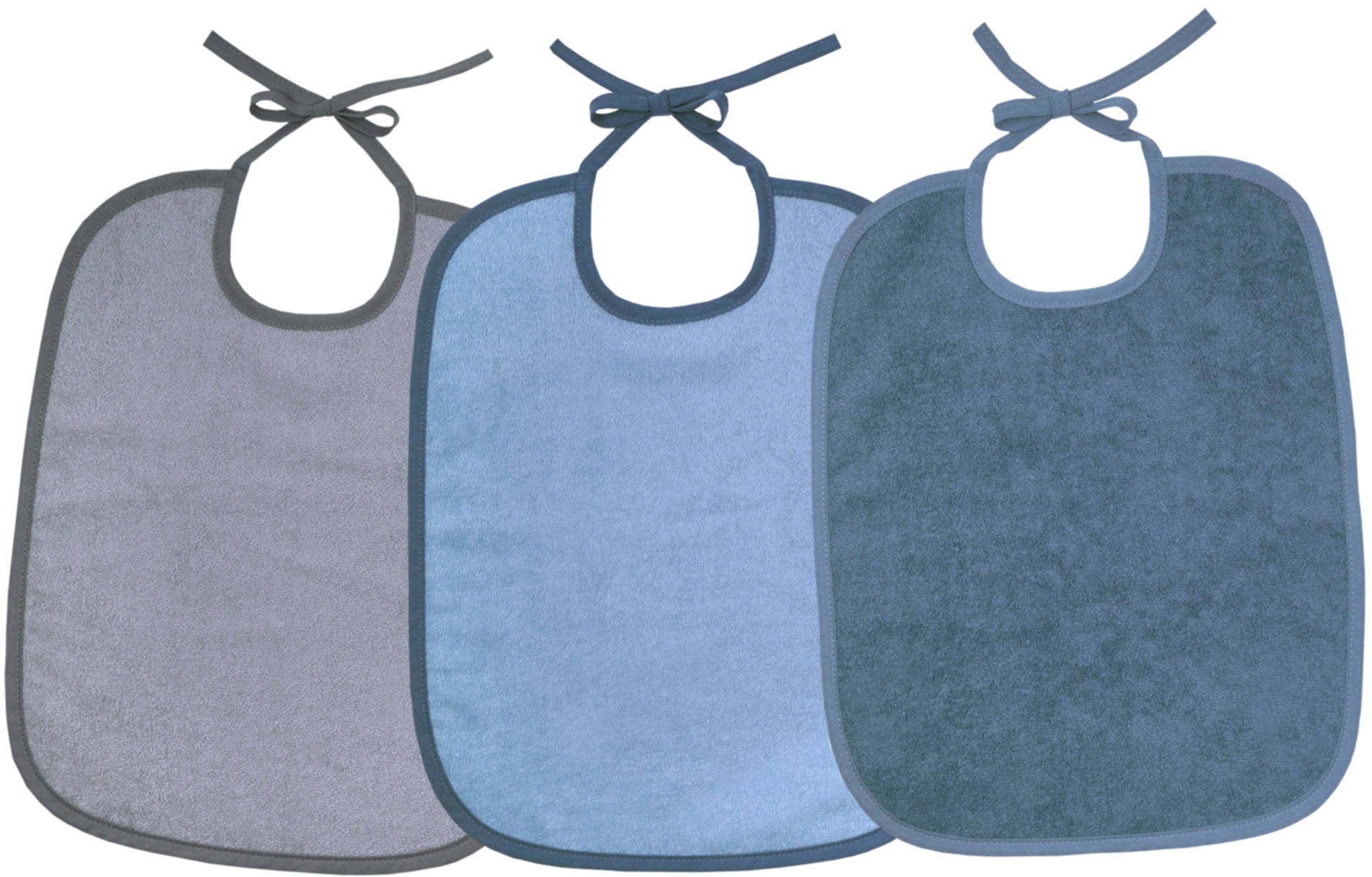 WÖRNER Baby Lätzchen "Bindelätzchen 3er Pack 32x40 cm", bunt, Obermaterial: 100% Baumwolle, Lätzchen, maschinenwaschbar, trocknergeeignet