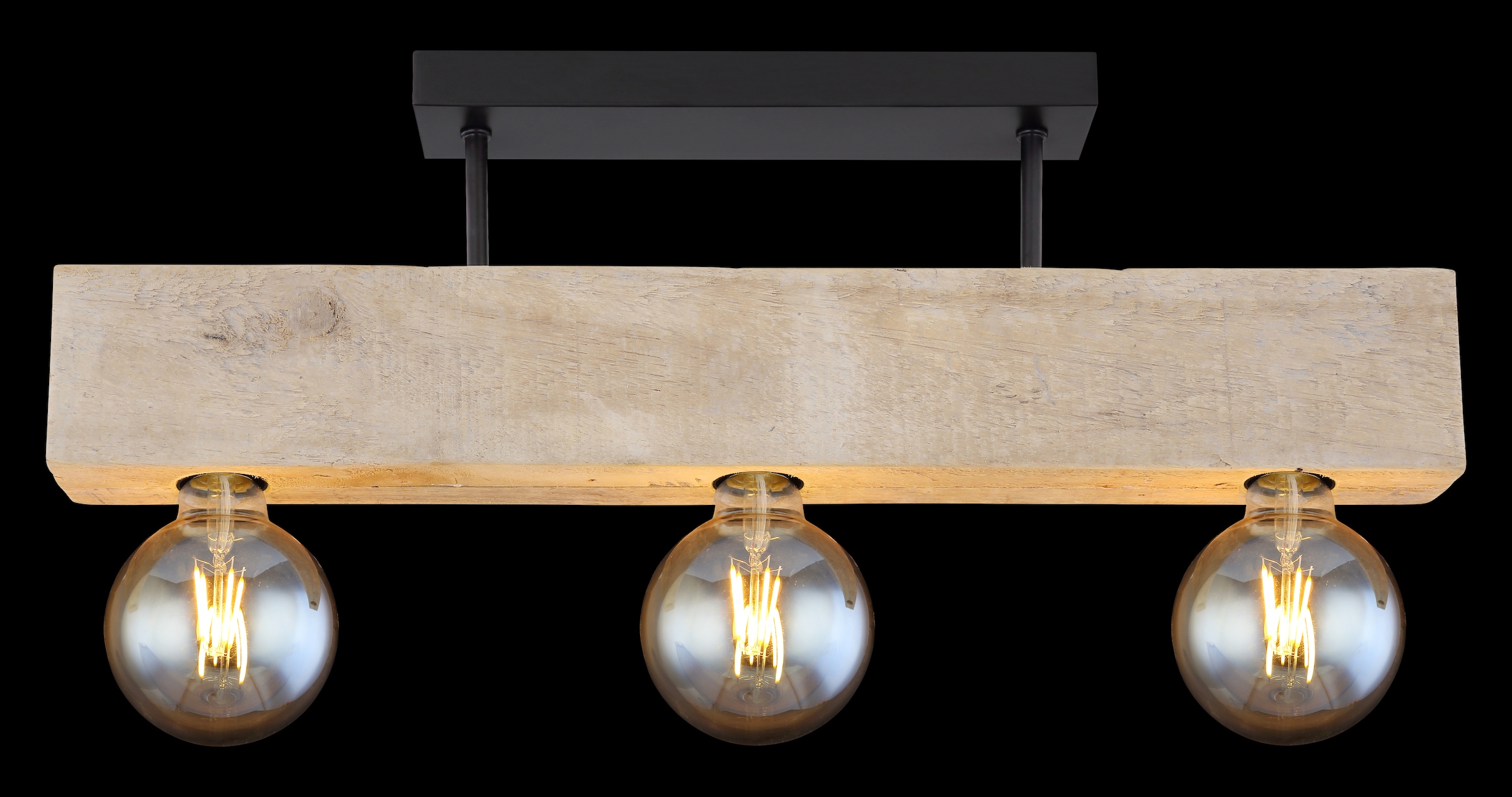 GLOBO LIGHTING Deckenleuchte »ADALIE«, Leuchtmittel E27 | ohne Leuchtmittel, Deckenlampe/Holz/Wohnbereich/Esszimmer/Flur/modern
