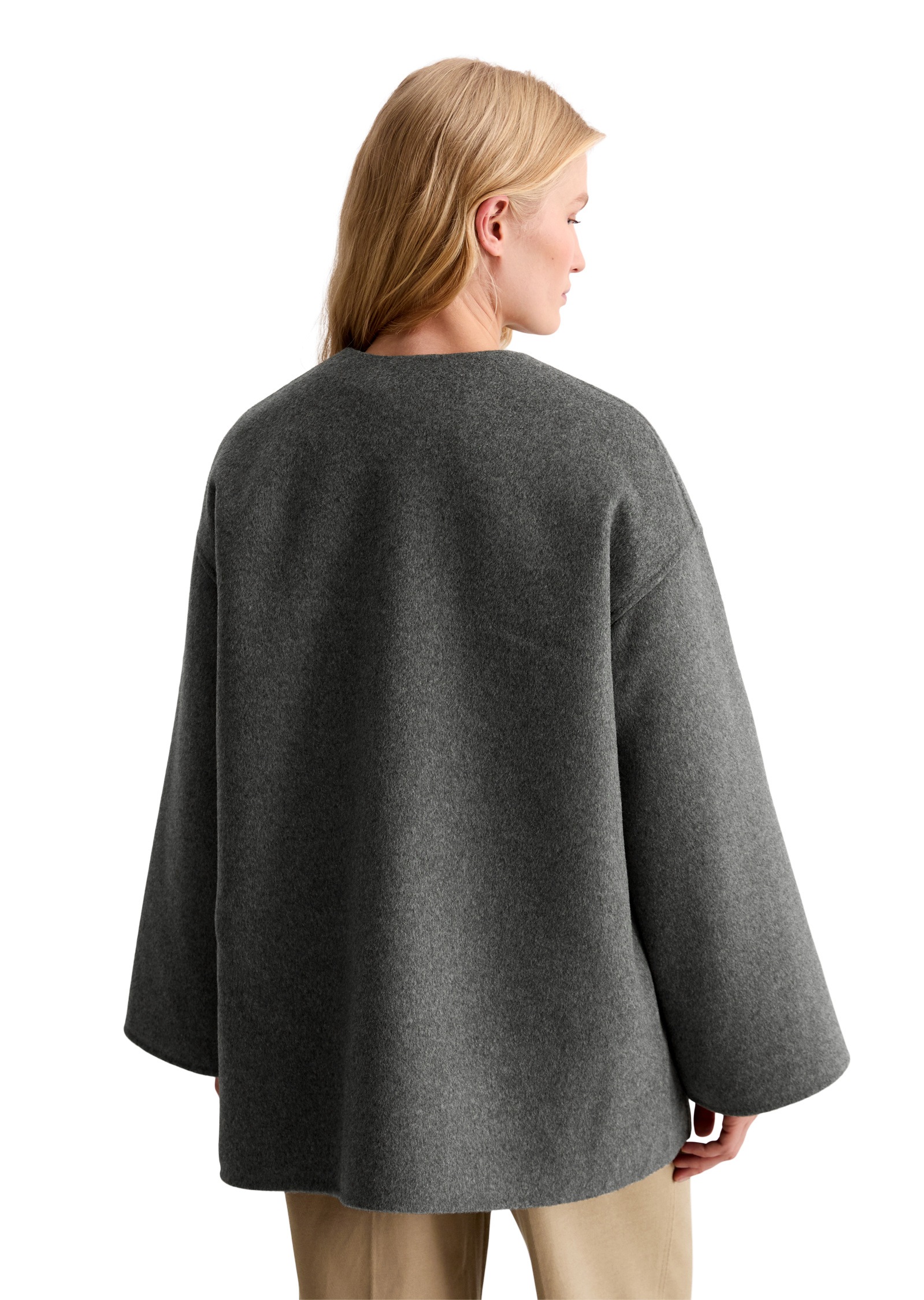 Thumbnail - Marc OPolo Outdoorjacke "aus Doubleface-Wolle-Mix" ohne Kapuze