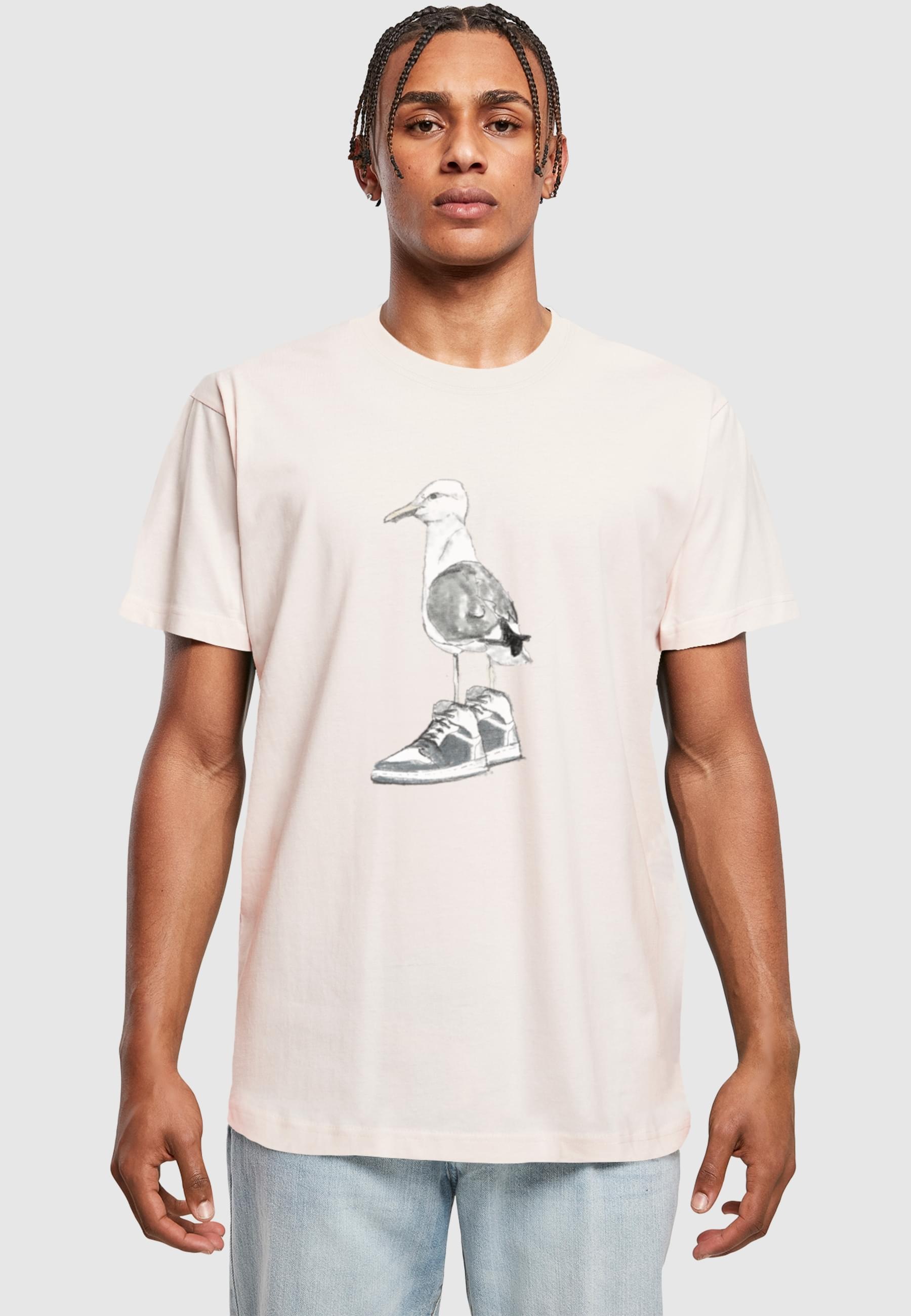 MisterTee T-Shirt »MisterTee Herren Seagull Sneakers Tee«, (1 tlg.)