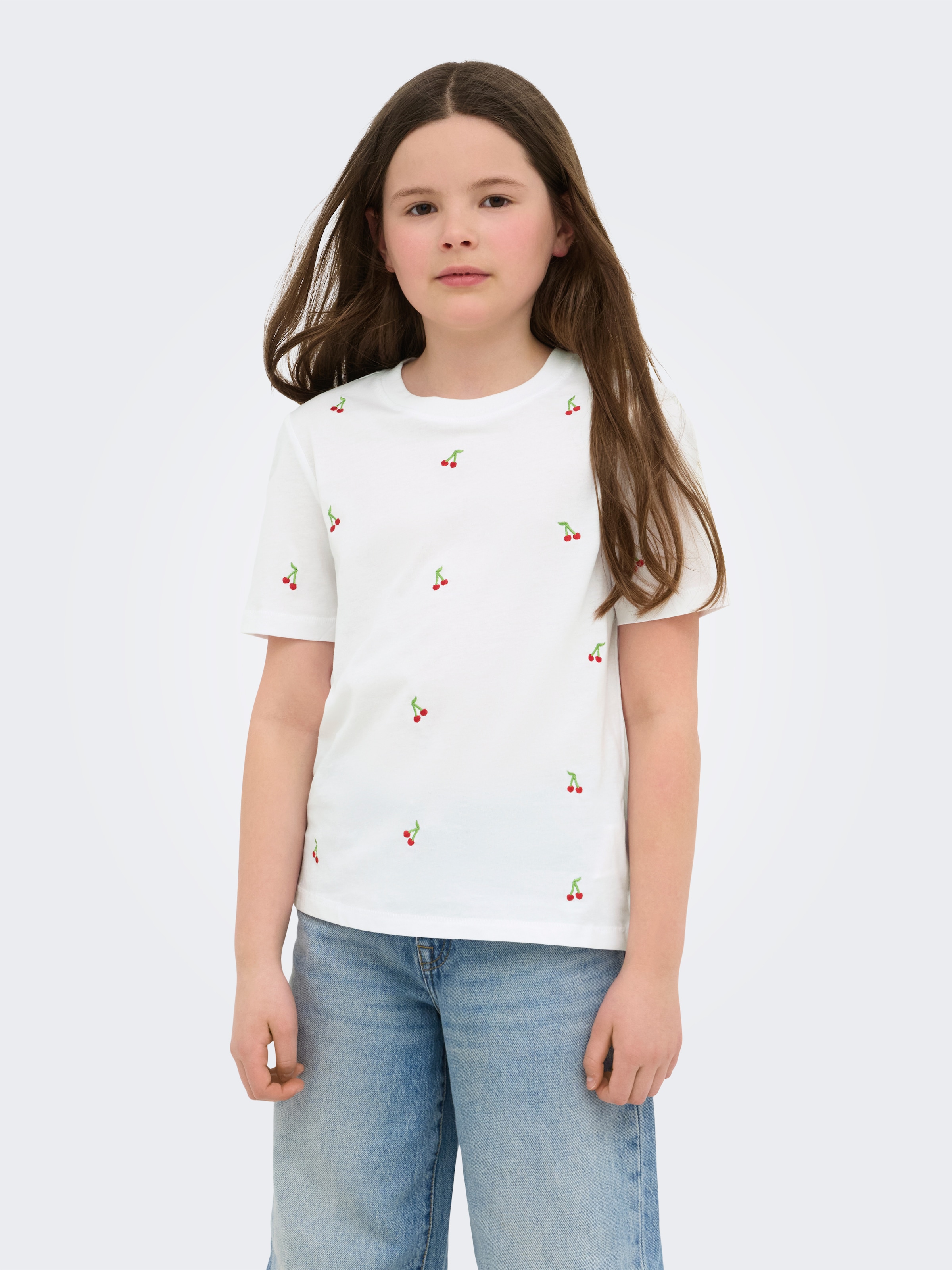 KIDS ONLY T-Shirt "KOGKETTY LIFE S/S O-NECK TOP JRS NOOS" Baumwolle, normal geschnitten