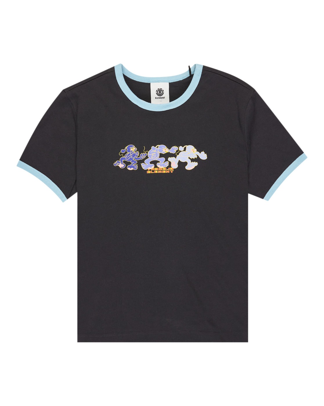 Element Second Nature Ringer T-Shirt Off Black M 6