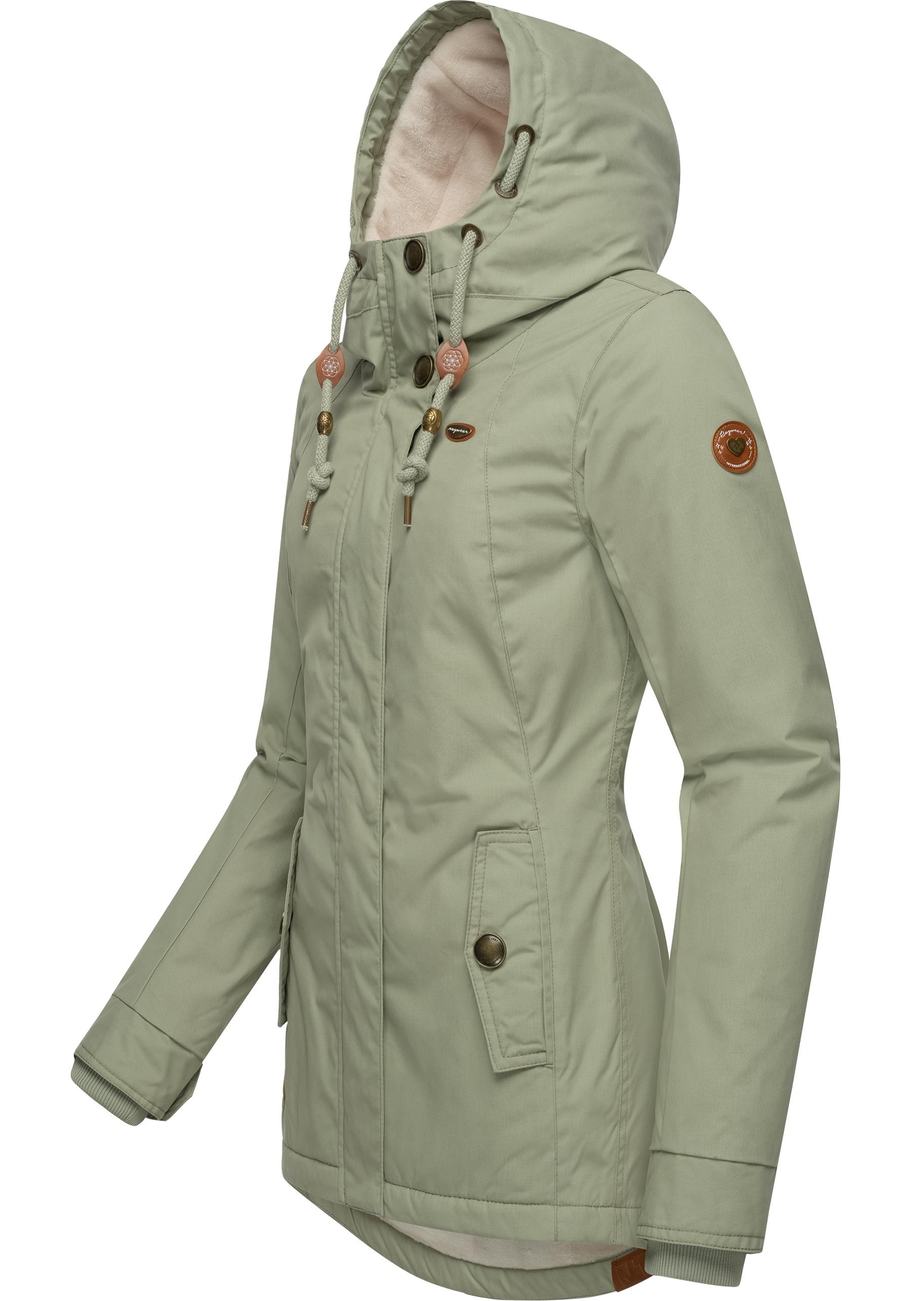 Ragwear Winterjacke »Monade«, mit Kapuze, Damen Winterparka mit Kapuze und m. Fleece gefüttert
