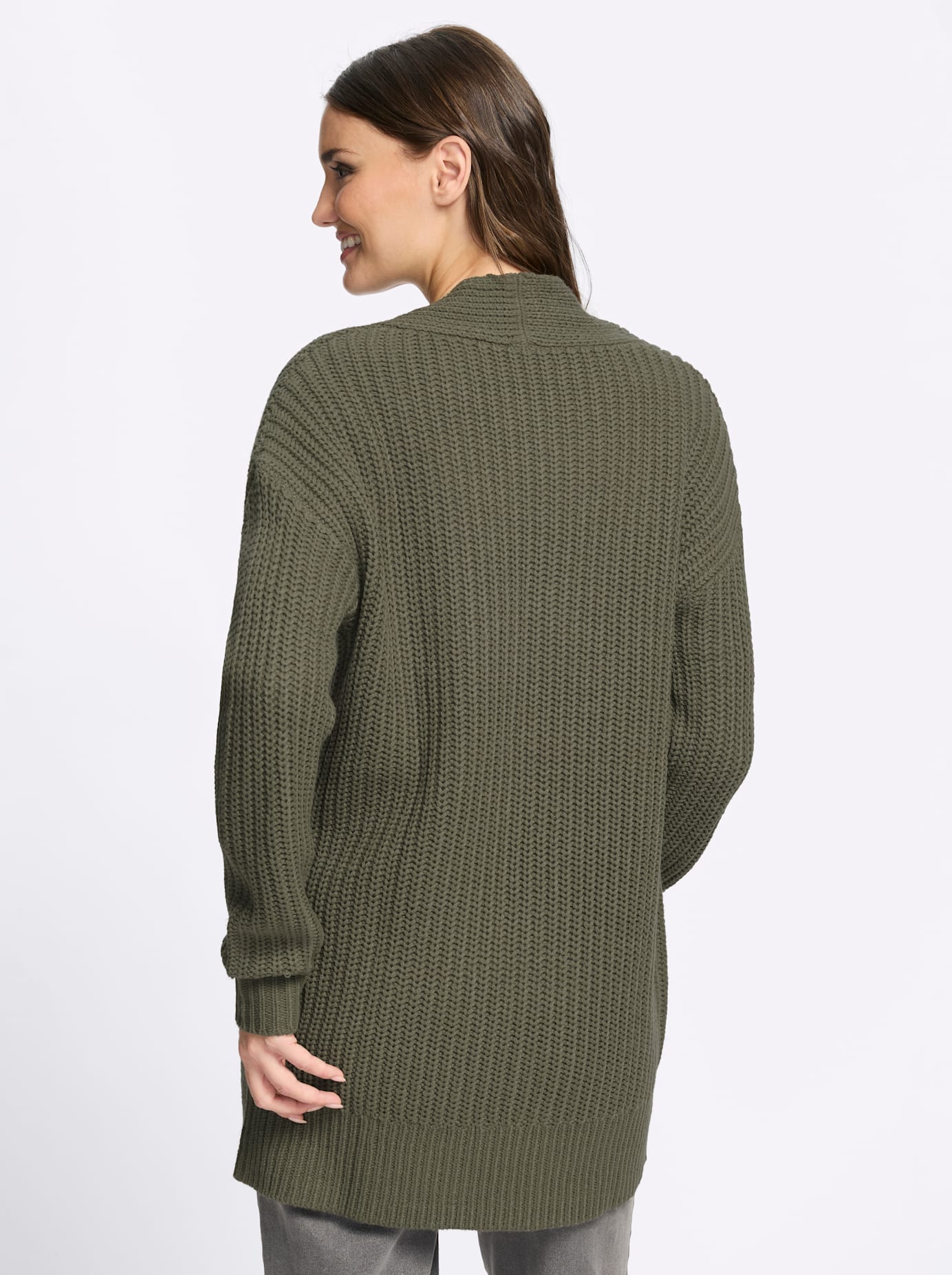 Classic Basics Longstrickjacke