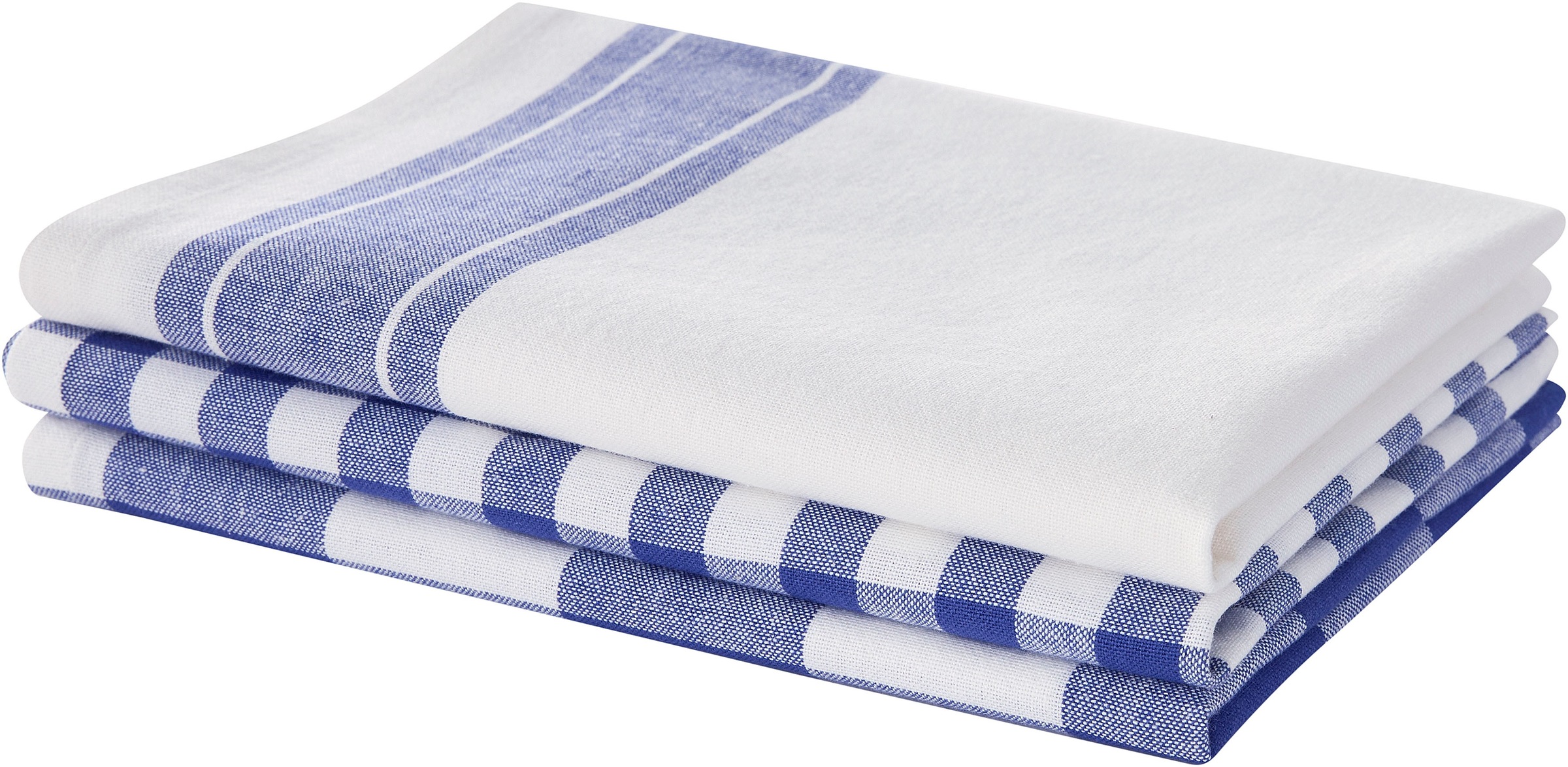 OTTO home Geschirrtuch "Ravven" 100 % Baumwolle, 65 × 50 cm, 3er-Set, Farbauswahl, Karo, Streifen