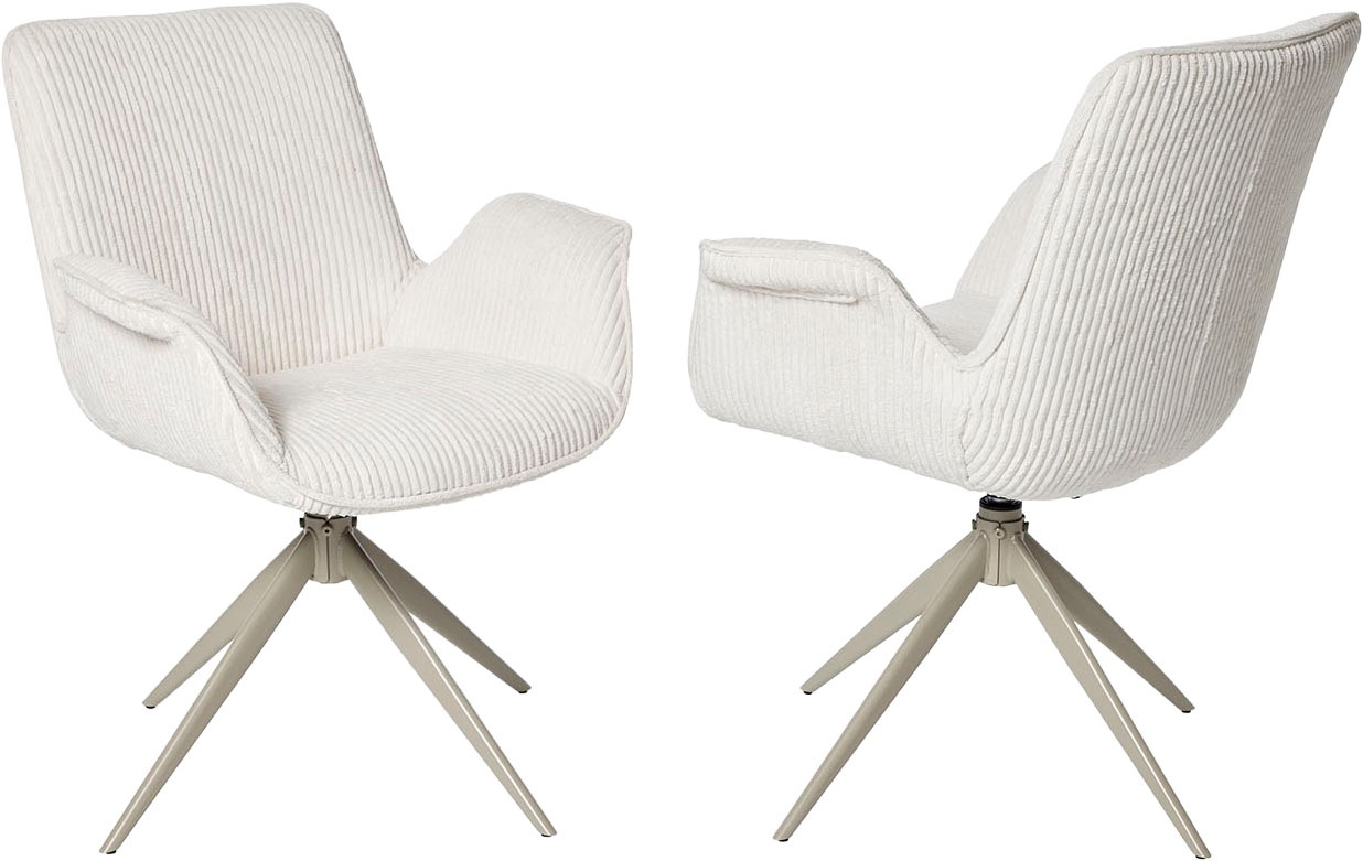 Jahnke Schalenstuhl "BAT TWIST DUO" () 2er Set, drehbar, gepolstert, mit Ar günstig online kaufen