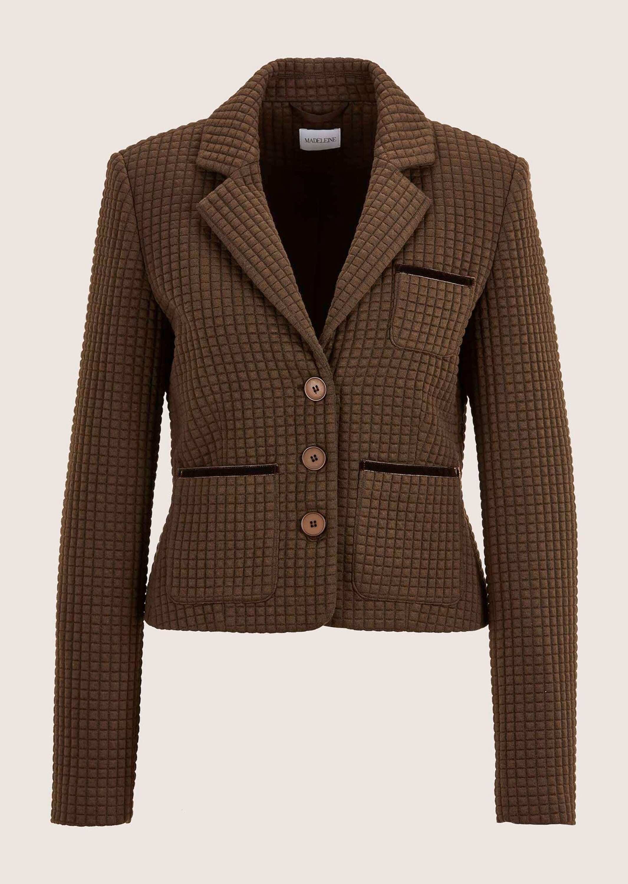 MADELEINE Jackenblazer "Kurzblazer Moderner Blazer mit Waffelstruktur" Stru günstig online kaufen