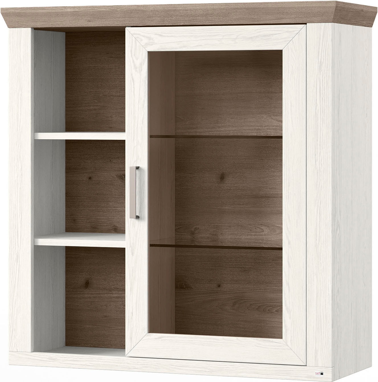 set one by Musterring Hängeschrank "York" Typ 21, mit Glastür, offene Fäche günstig online kaufen
