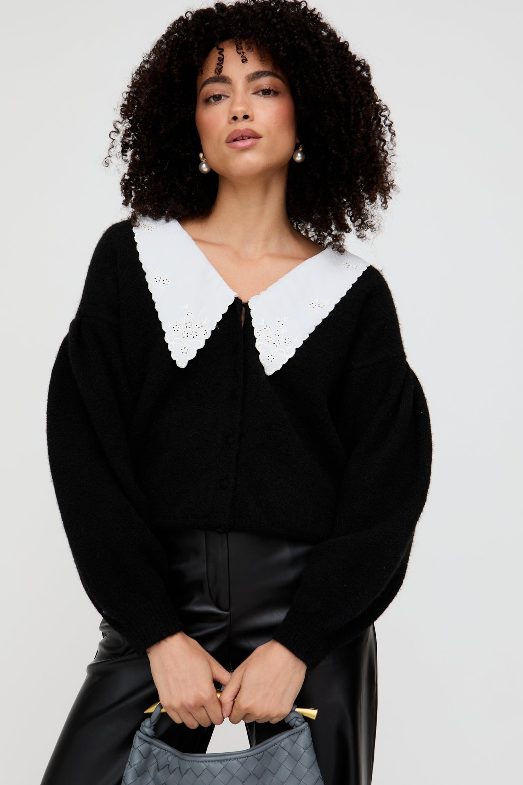 Lily and Lionel Strickjacke "Suzzanna Embroidered Collar Cardigan Damen" günstig online kaufen