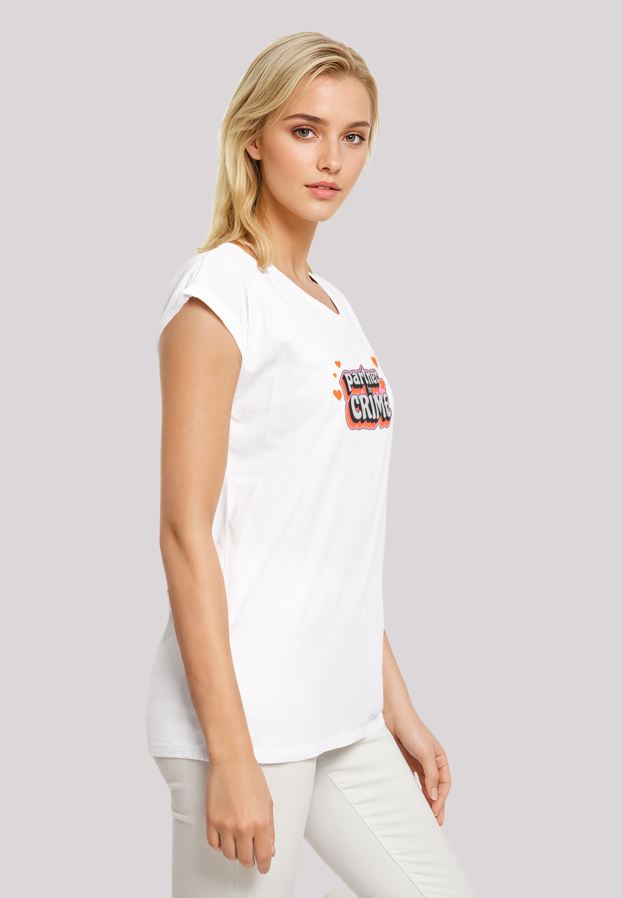 F4NT4STIC T-Shirt »Partner In Crime Valentinstag«, Premium Qualität