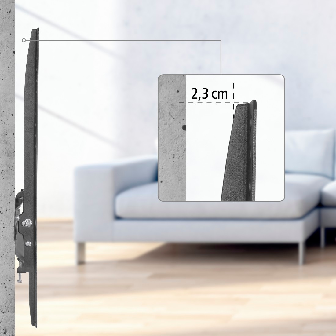 Hama TV-Wandhalterung »Wandhalterung (fix, VESA 400x400, 32"- 65")«, bis 165 cm Zoll