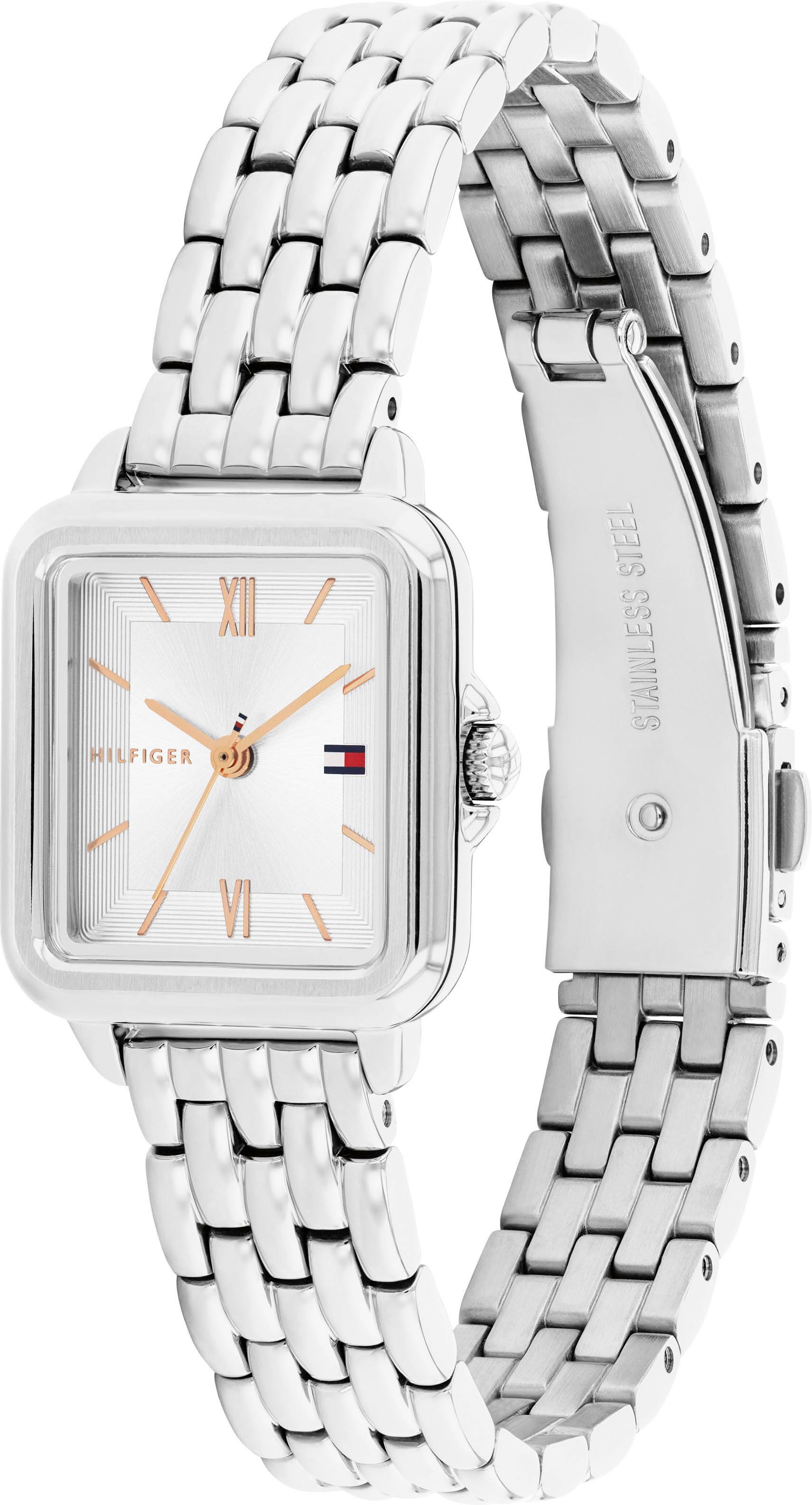 Tommy Hilfiger Quarzuhr »MIA«, Armbanduhr, Damenuhr, Edelstahlarmband, analog
