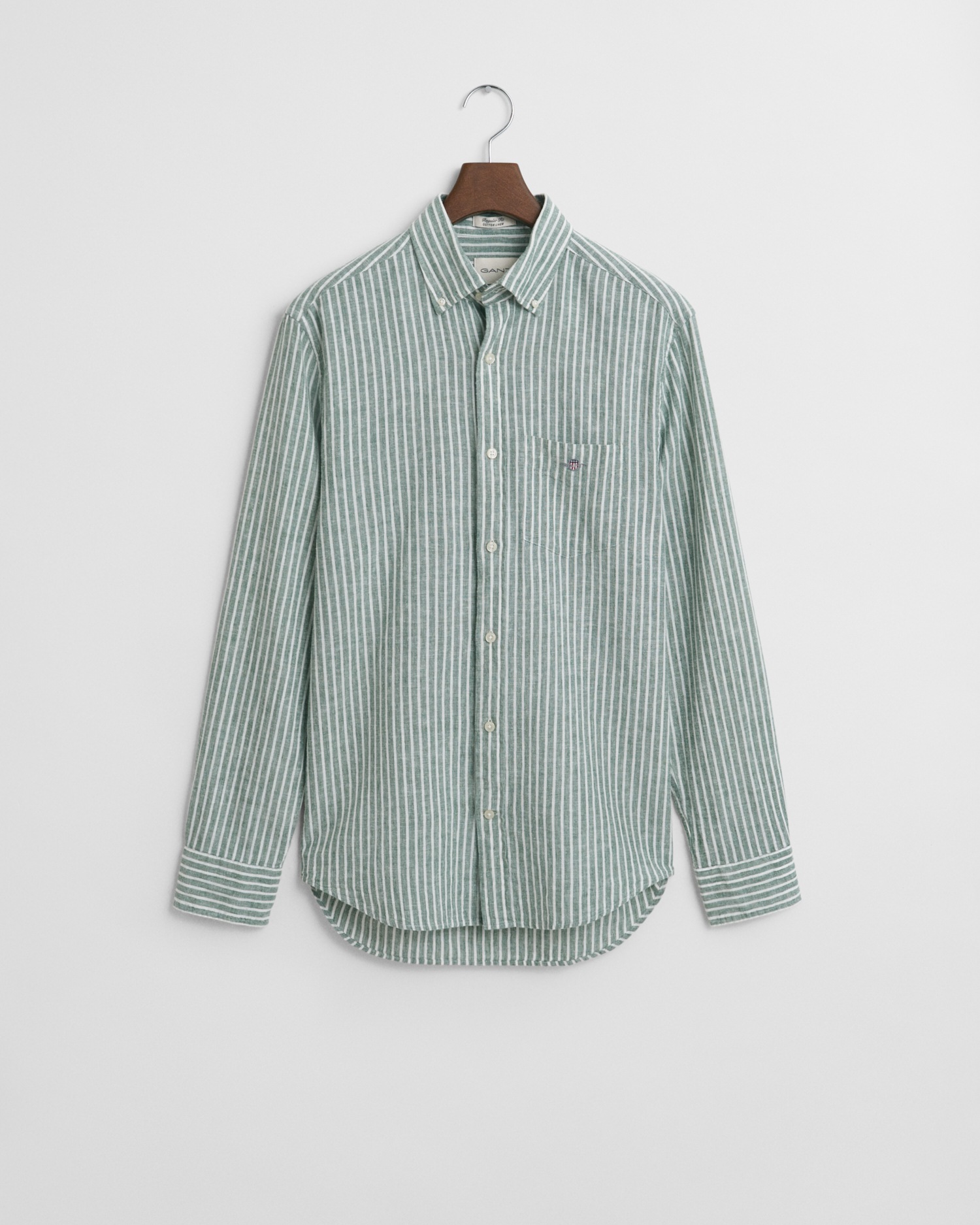 Gant Langarmhemd »REG COTTON LINEN STRIPE SHIRT«, leicht, luftig und atmungsaktiv